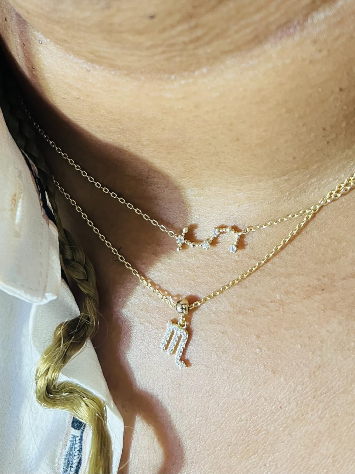 PAVOI 14K Gold Plated Astrology Constellation Horoscope Zodiac Necklace 16-18 PAVOI 14K Gold Plated Astrology Constellation Horoscope Zodiac Necklace 16-18