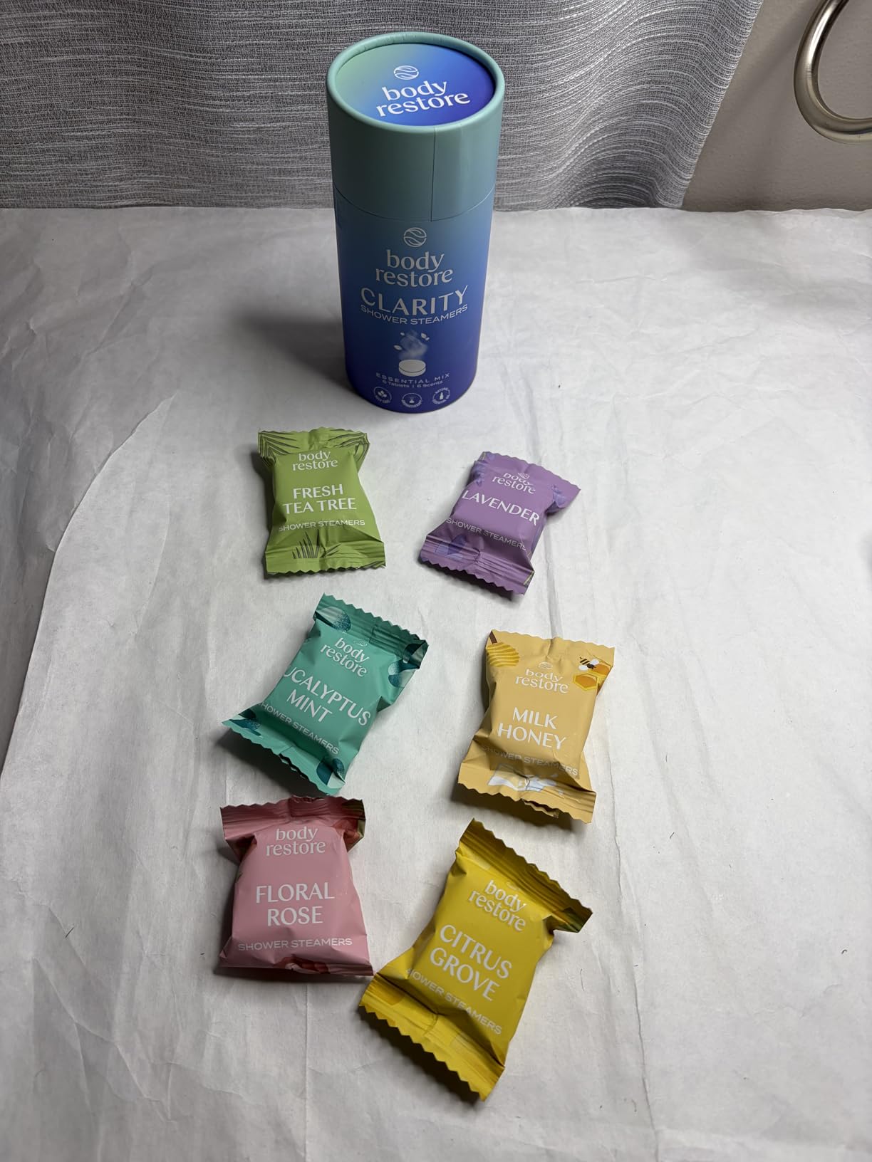 Body Restore Shower Steamers Aromatherapy 15 Pack - Christmas Stocking Stuffers for Men, Birthday Gifts for Women, White Elephant, Relaxation, Self Care - Eucalyptus Customer Review Body Restore Shower Steamers Aromatherapy 15 Pack - Christmas Stocking Stuffers for Men, Birthday Gifts for Women, White Elephant, Relaxation, Self Care - Eucalyptus - Customer Photo 2