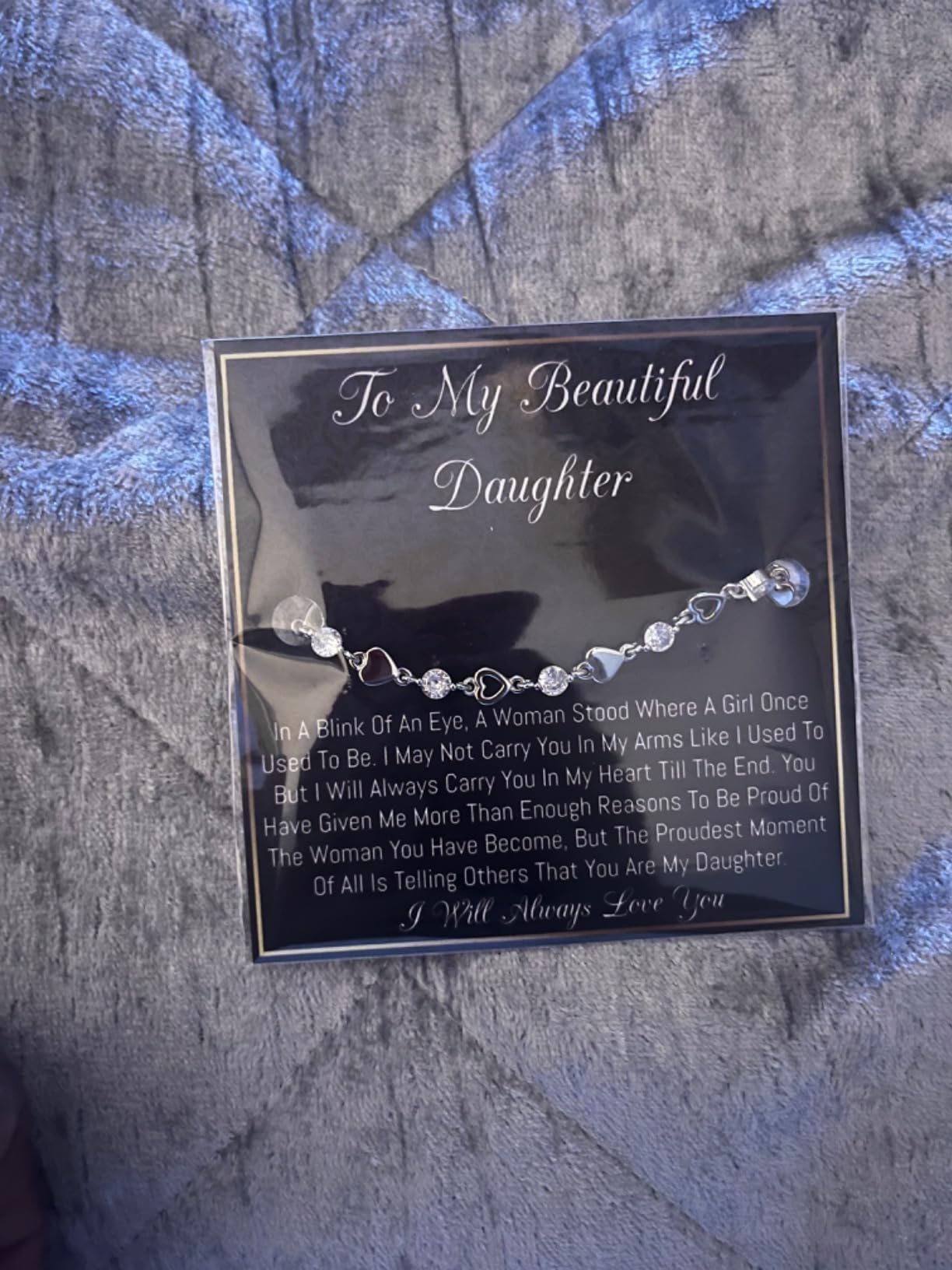 I Love You Bracelet - Daughter Gift, Birthday Gift Customer Review I Love You Bracelet - Daughter Gift, Birthday Gift - Customer Photo 1