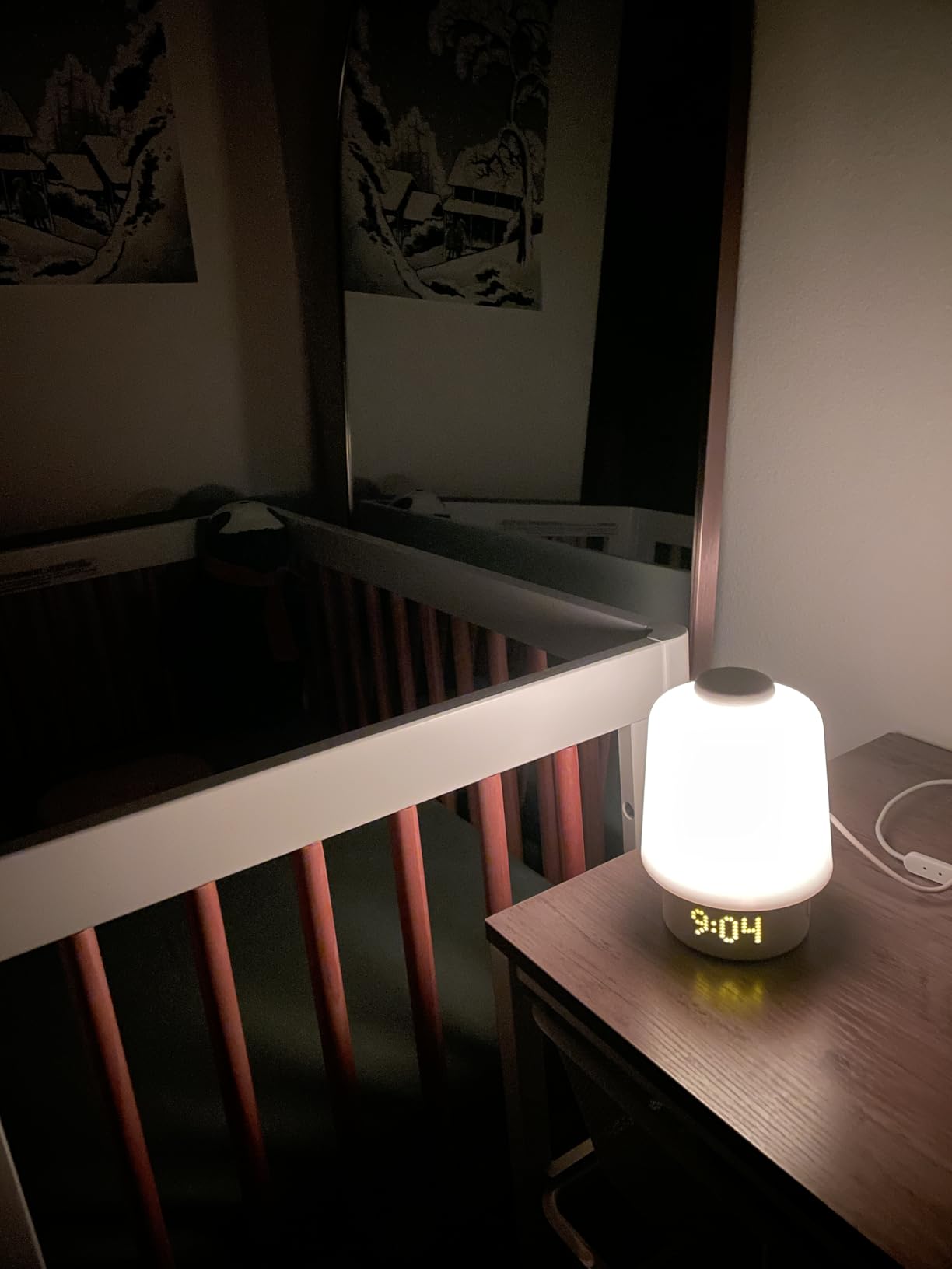Hatch Rest Baby Sound Machine, Night Light | 2nd Gen | Registry Essential, Sleep Trainer, Routine Builder, Time-to-Rise Alarm Clock, White Noise Soother, Nursery Stories, Toddler Kids Bedroom (Wi-Fi) Customer Review Hatch Rest Baby Sound Machine, Night Light | 2nd Gen | Registry Essential, Sleep Trainer, Routine Builder, Time-to-Rise Alarm Clock, White Noise Soother, Nursery Stories, Toddler Kids Bedroom (Wi-Fi) - Customer Photo 1