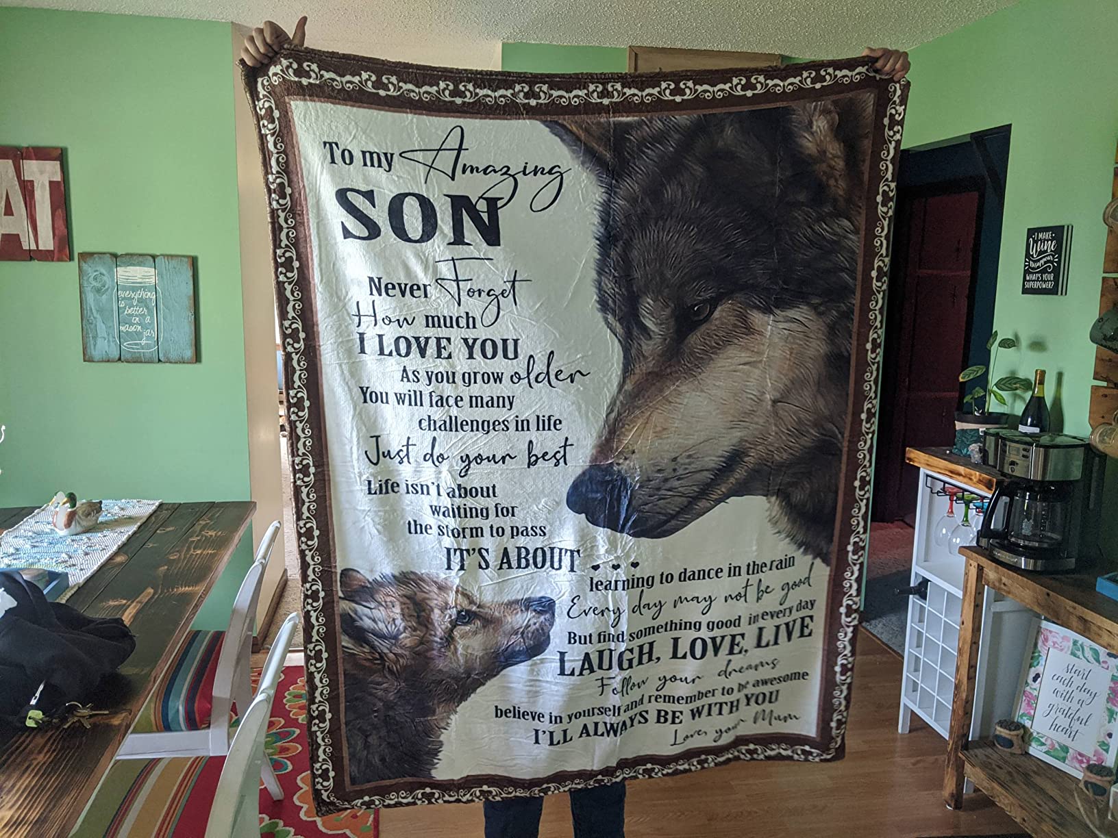 Gifts for Son, Son Gifts from Mom, Son Birthday Fathers Day Graduation Valentines, Soft Throw Blanket 60 Gifts for Son, Son Gifts from Mom, Son Birthday Fathers Day Graduation Valentines, Soft Throw Blanket 60