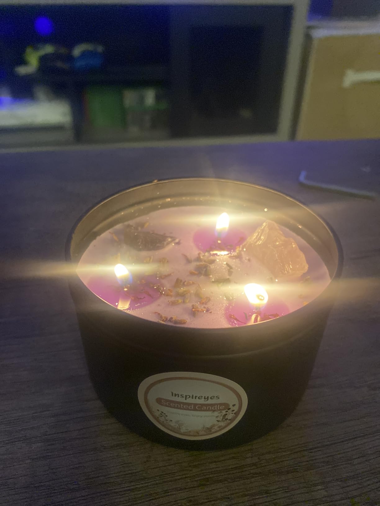 Chakra Candles with Premium Crystal and Healing Stones Luxury Meditation Scented Candles Gift Set for Women Stress Relief Spiritual Decor Healing Candles for Yoga, Aromatherapy Customer Review Chakra Candles with Premium Crystal and Healing Stones Luxury Meditation Scented Candles Gift Set for Women Stress Relief Spiritual Decor Healing Candles for Yoga, Aromatherapy - Customer Photo 1