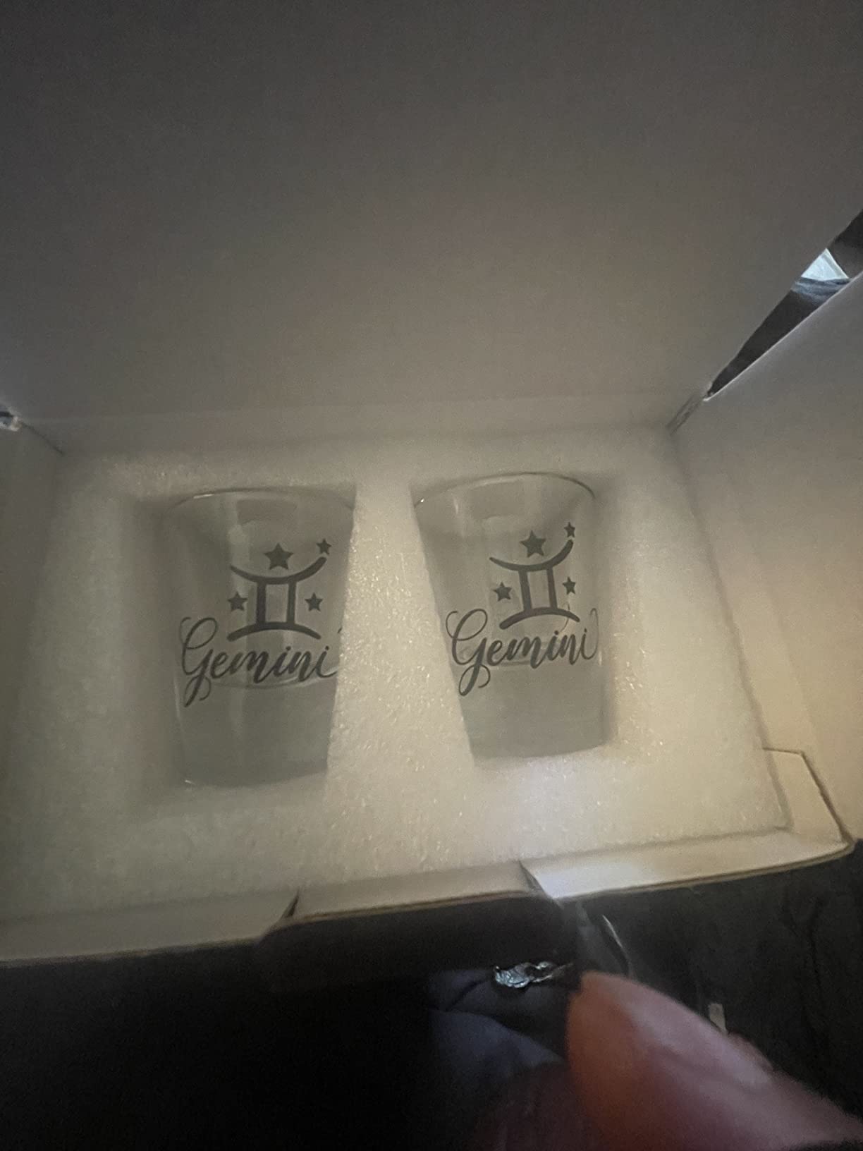 Onebttl Zodiac Sign Shot Glass Set of 2, Unique Birthday Gifts for Women, Men, Friend, Coworker, Wife, Husband- (1.5oz/45ml)- Leo Customer Review Onebttl Zodiac Sign Shot Glass Set of 2, Unique Birthday Gifts for Women, Men, Friend, Coworker, Wife, Husband- (1.5oz/45ml)- Leo - Customer Photo 2