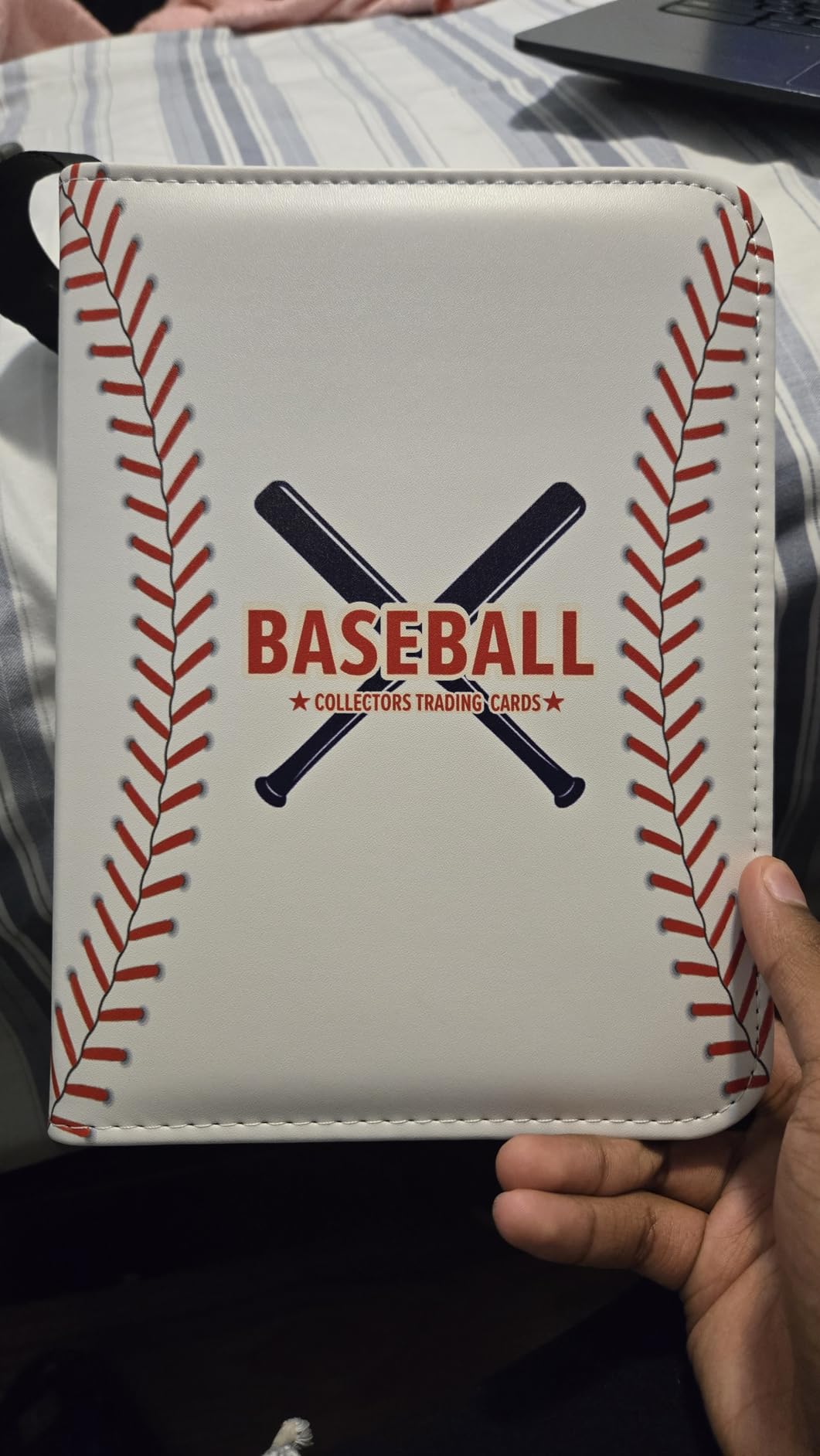 Baseball Card Binder with Sleeves 440 Pockets, Gifts for Baseball Card Collectors, Trading Card Holder Compatible with Topps Card, 55 Sleeves Card Album Card Storage Organizer Customer Review Baseball Card Binder with Sleeves 440 Pockets, Gifts for Baseball Card Collectors, Trading Card Holder Compatible with Topps Card, 55 Sleeves Card Album Card Storage Organizer - Customer Photo 1
