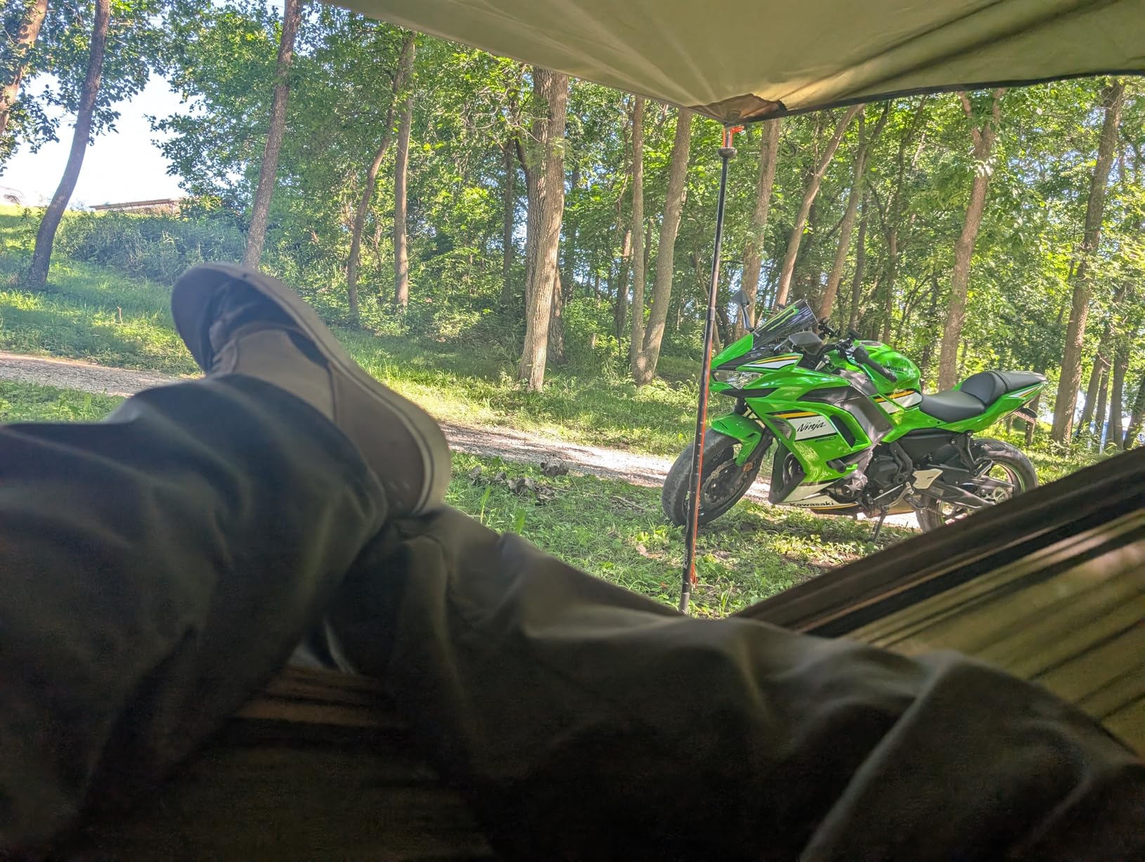 Sunyear Camping Hammock, Portable Double Hammock with Net, 2 Person Hammock Tent with 2 * 10ft Straps, Best for Outdoor Hiking Survival Travel - Customer Photo 3