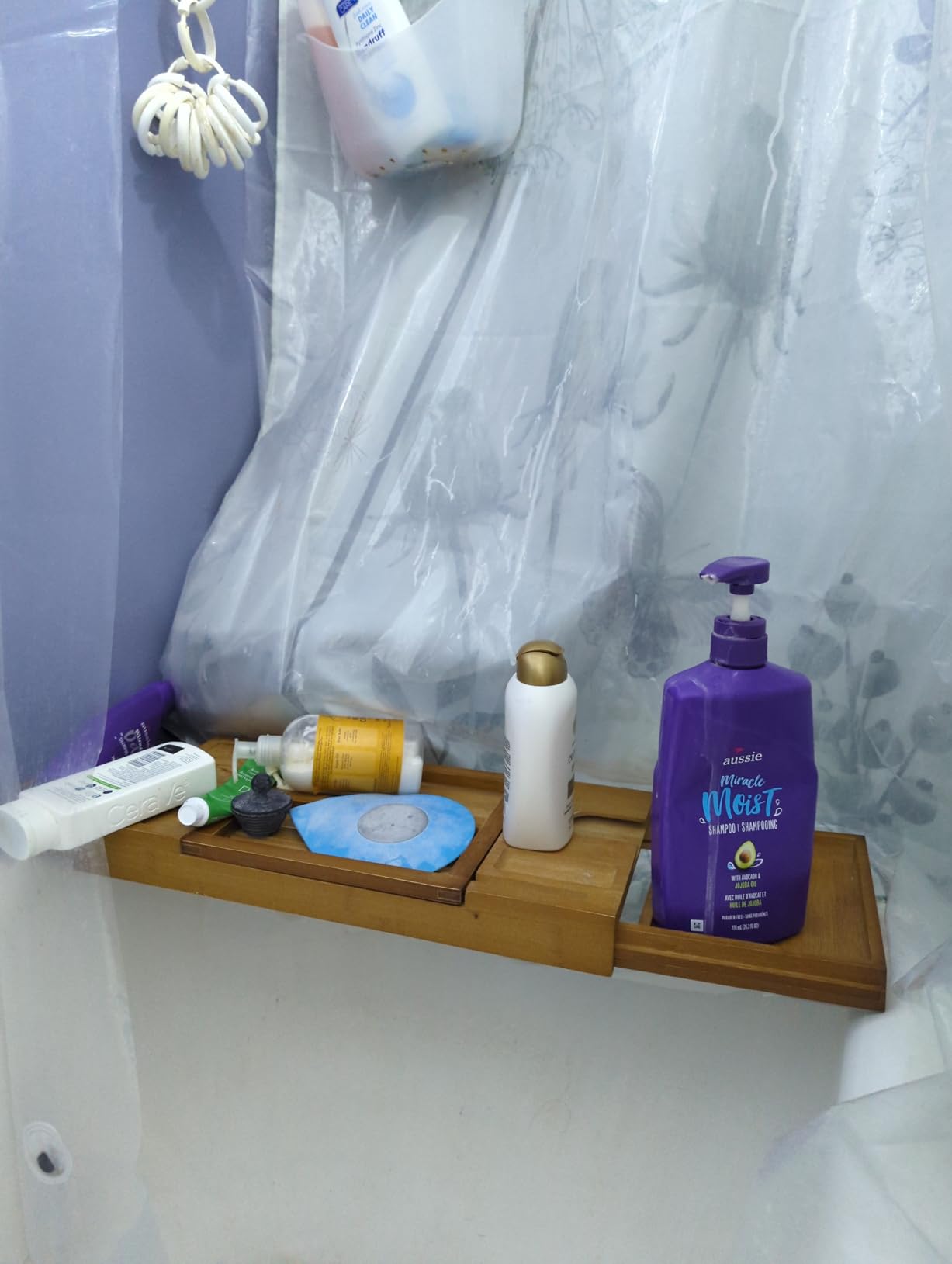 Premium Bathtub Tray Caddy, Expandable Bath Tray, Unique House Warming Gifts, New Home, Anniversary and Wedding Gifts for Couple, Bridal Shower Gift for Women Customer Review Premium Bathtub Tray Caddy, Expandable Bath Tray, Unique House Warming Gifts, New Home, Anniversary and Wedding Gifts for Couple, Bridal Shower Gift for Women - Customer Photo 1
