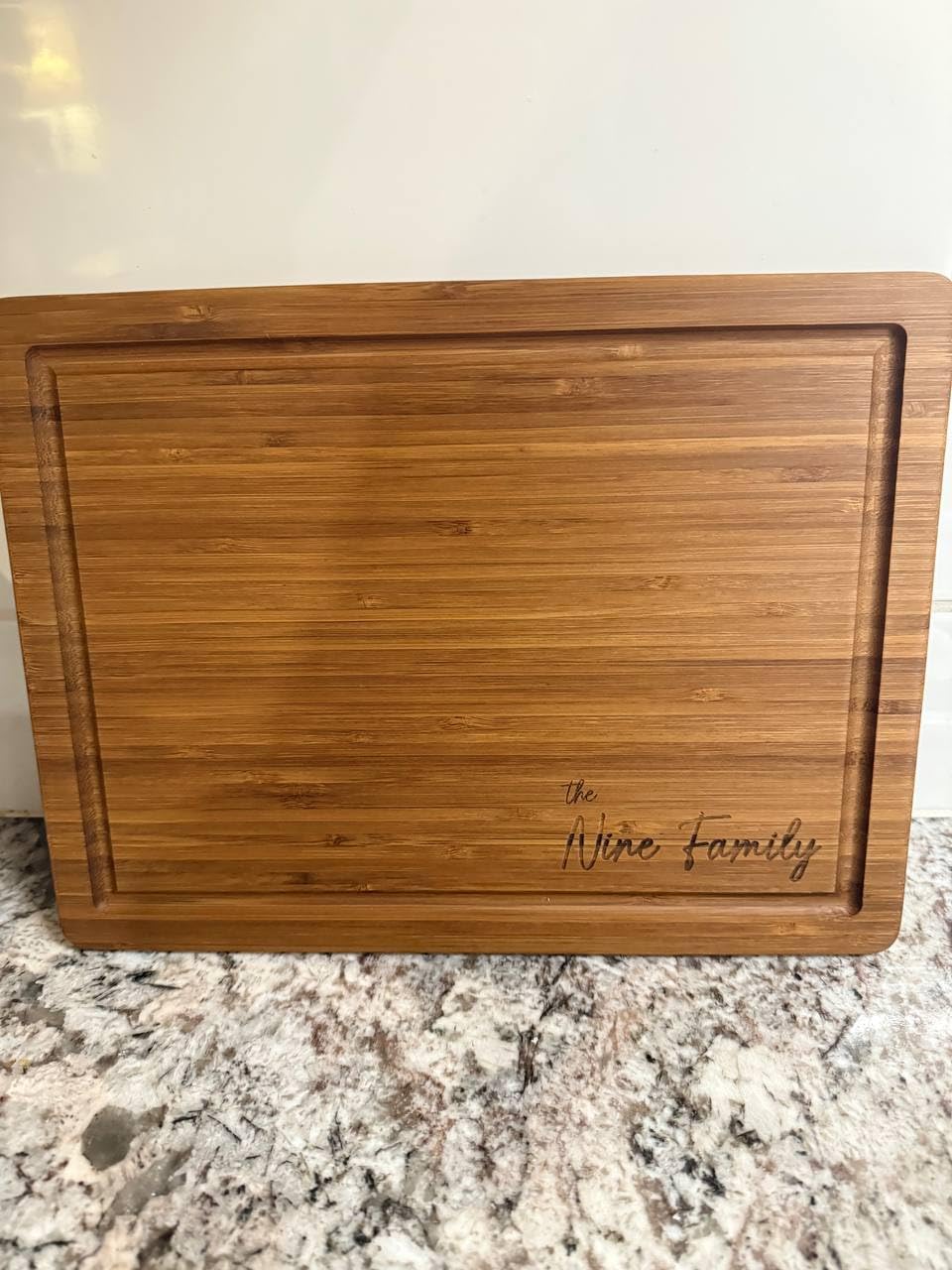 Personalized Cutting Board, Custom Bamboo Engraved Charcuterie Boards - Best Present for Wedding, Bridal Shower, Engagement, Anniversary, Housewarming, Gift Idea for Couples Bride, Parent, Family Customer Review Personalized Cutting Board, Custom Bamboo Engraved Charcuterie Boards - Best Present for Wedding, Bridal Shower, Engagement, Anniversary, Housewarming, Gift Idea for Couples Bride, Parent, Family - Customer Photo 1