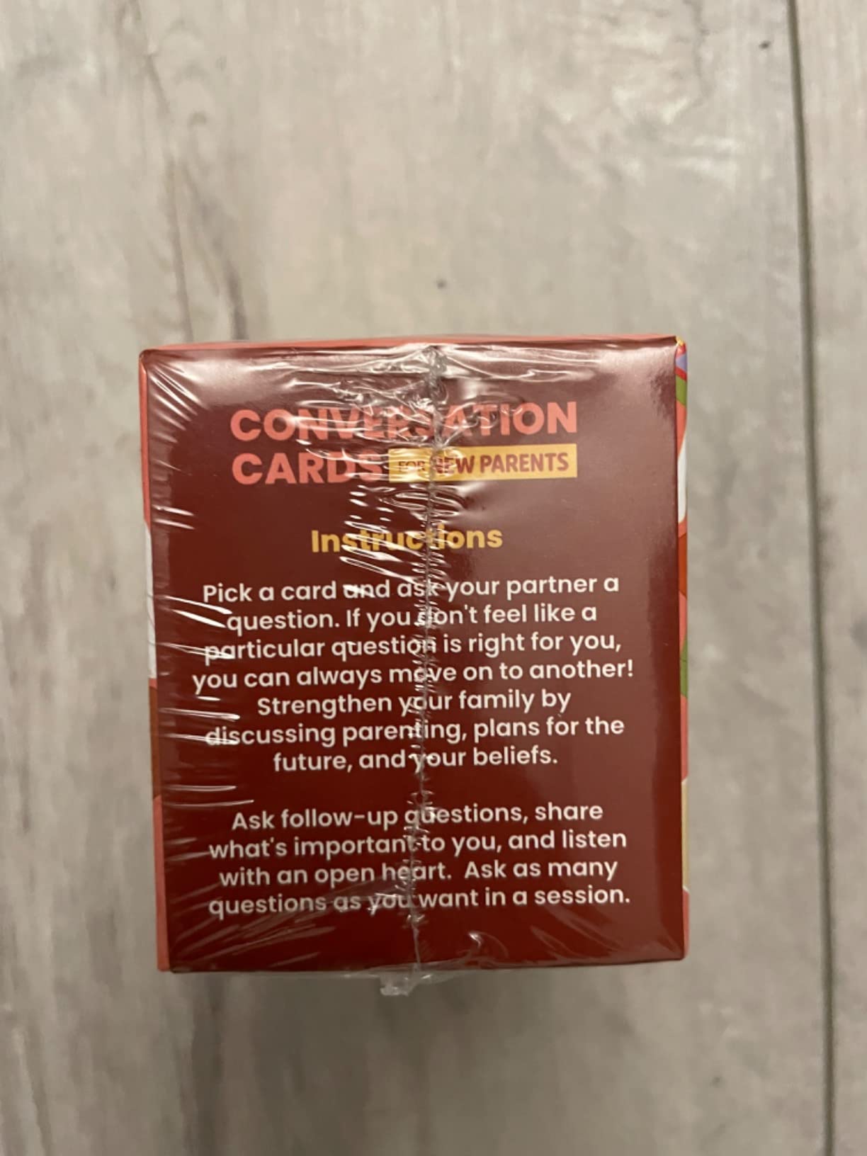 400 Conversation Cards for New Parents – Fun Questions to Connect and Talk About Parenting Essentials – Gift for First-Time Mom & Dad – 2.5