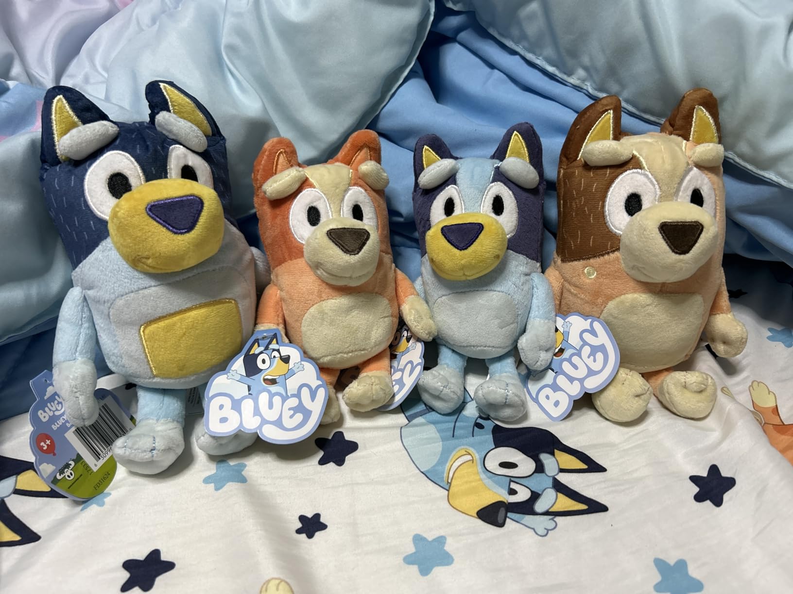 Bluey Toddler Plush Toys Pack of 2, 7-8 Bluey Toddler Plush Toys Pack of 2, 7-8