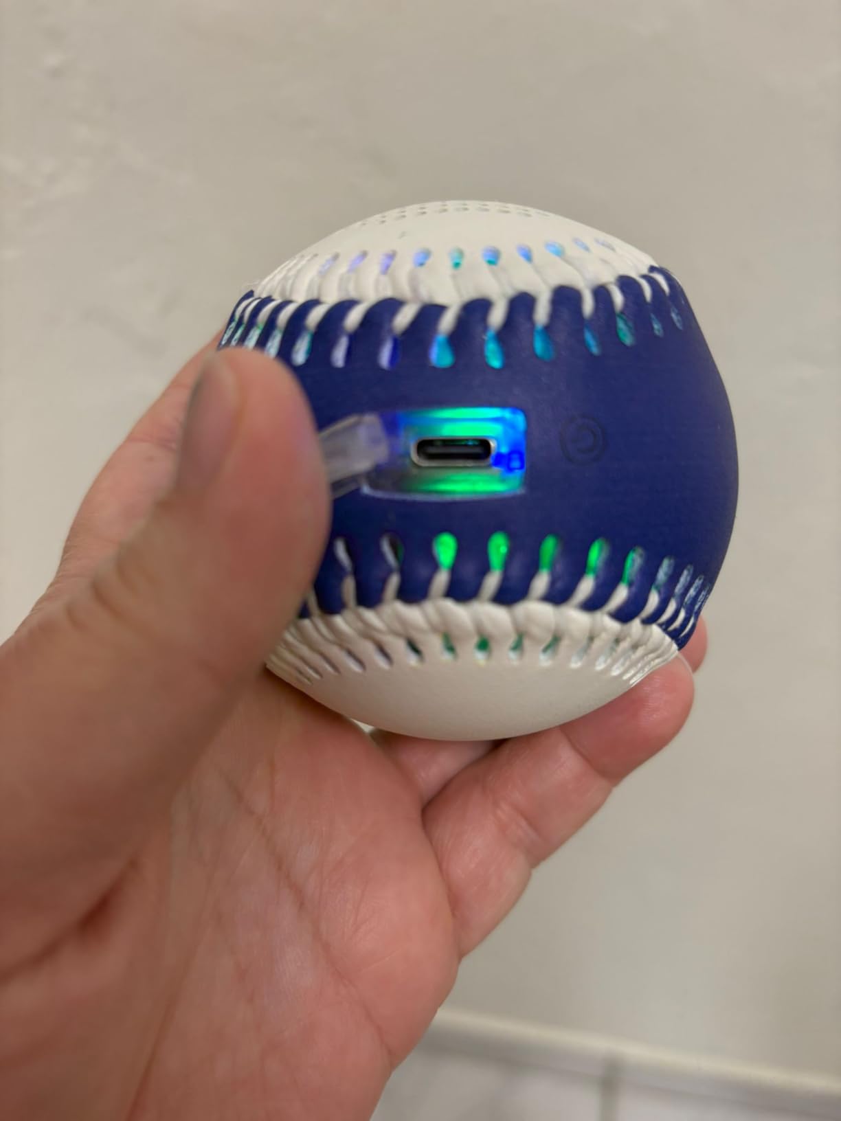 Glow Baseball Bluetooth Speaker,Portable Sports Gift for Fans, Waterproof Outdoor Speaker with Party Lights. Customer Review Glow Baseball Bluetooth Speaker,Portable Sports Gift for Fans, Waterproof Outdoor Speaker with Party Lights. - Customer Photo 2
