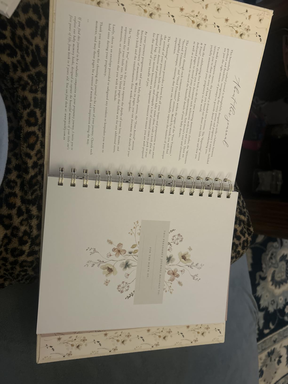 Peachly Pregnancy Journal - Linen Pregnancy Book to Capture Every Milestone - Pregnancy Must Haves - Baby Book Keepsake Pregnancy Journals For First Time Moms and Experienced Moms Customer Review Peachly Pregnancy Journal - Linen Pregnancy Book to Capture Every Milestone - Pregnancy Must Haves - Baby Book Keepsake Pregnancy Journals For First Time Moms and Experienced Moms - Customer Photo 1