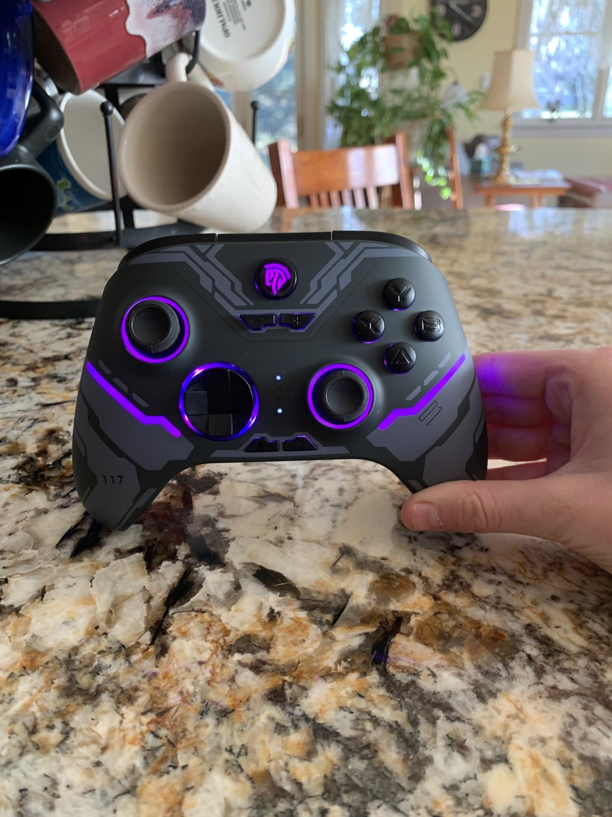 EasySMX X15 PC Controller - Enhanced Wireless Bluetooth Controller with Hall Joysticks/Hall Triggers/RGB Lighting - No Stick Drift, No Dead Zone - Work for Windows PC, Android, Steam and Switch Customer Review EasySMX X15 PC Controller - Enhanced Wireless Bluetooth Controller with Hall Joysticks/Hall Triggers/RGB Lighting - No Stick Drift, No Dead Zone - Work for Windows PC, Android, Steam and Switch - Customer Photo 1