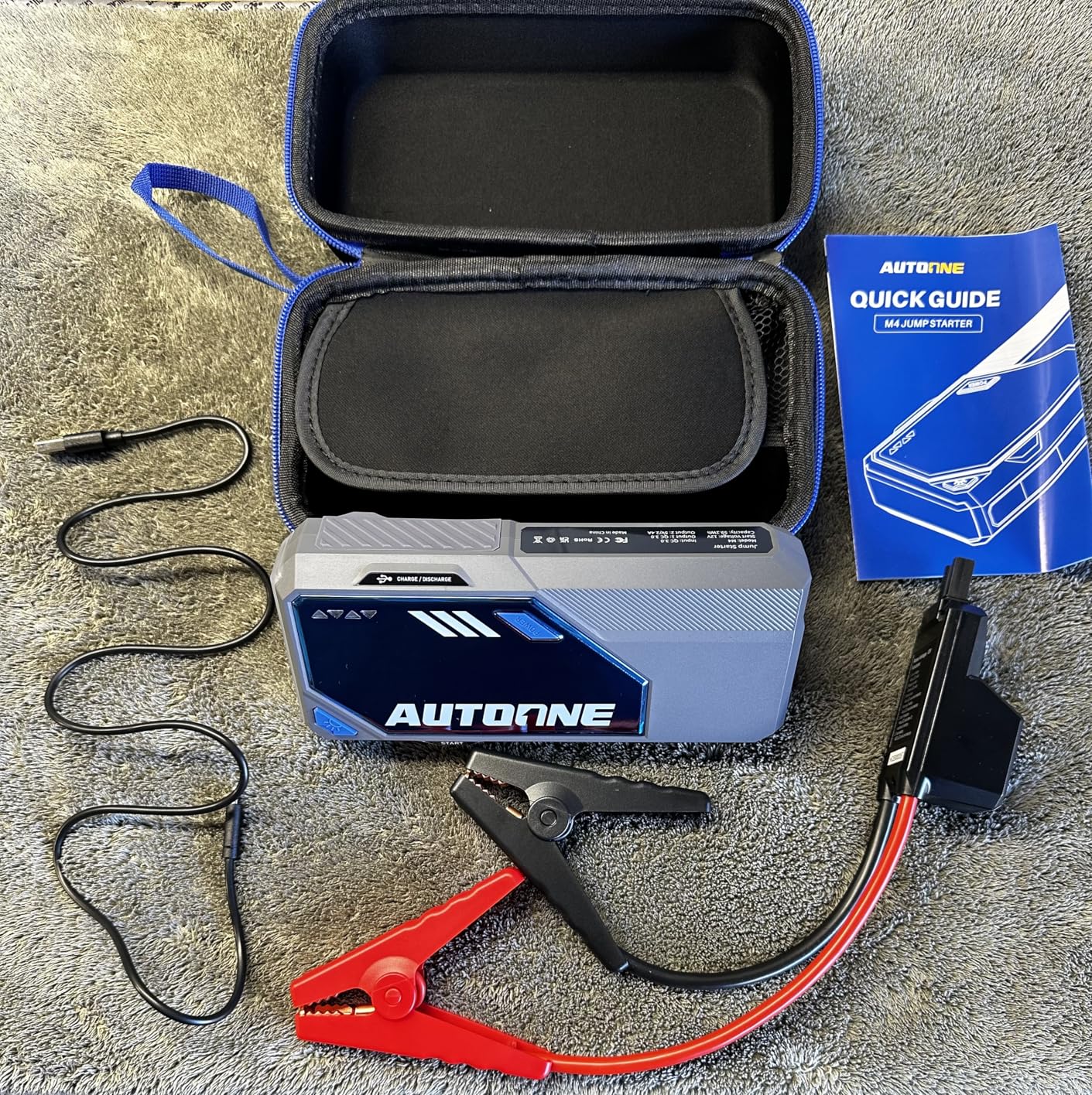 AUTOONE 6500A Car Battery Jump Starter Up to All Gas & 12L Diesel Engine, Car Battery Jumper Starter Portable 12V Jump Box with USB Output, Storage Case, LED Flashlight Customer Review AUTOONE 6500A Car Battery Jump Starter Up to All Gas & 12L Diesel Engine, Car Battery Jumper Starter Portable 12V Jump Box with USB Output, Storage Case, LED Flashlight - Customer Photo 2