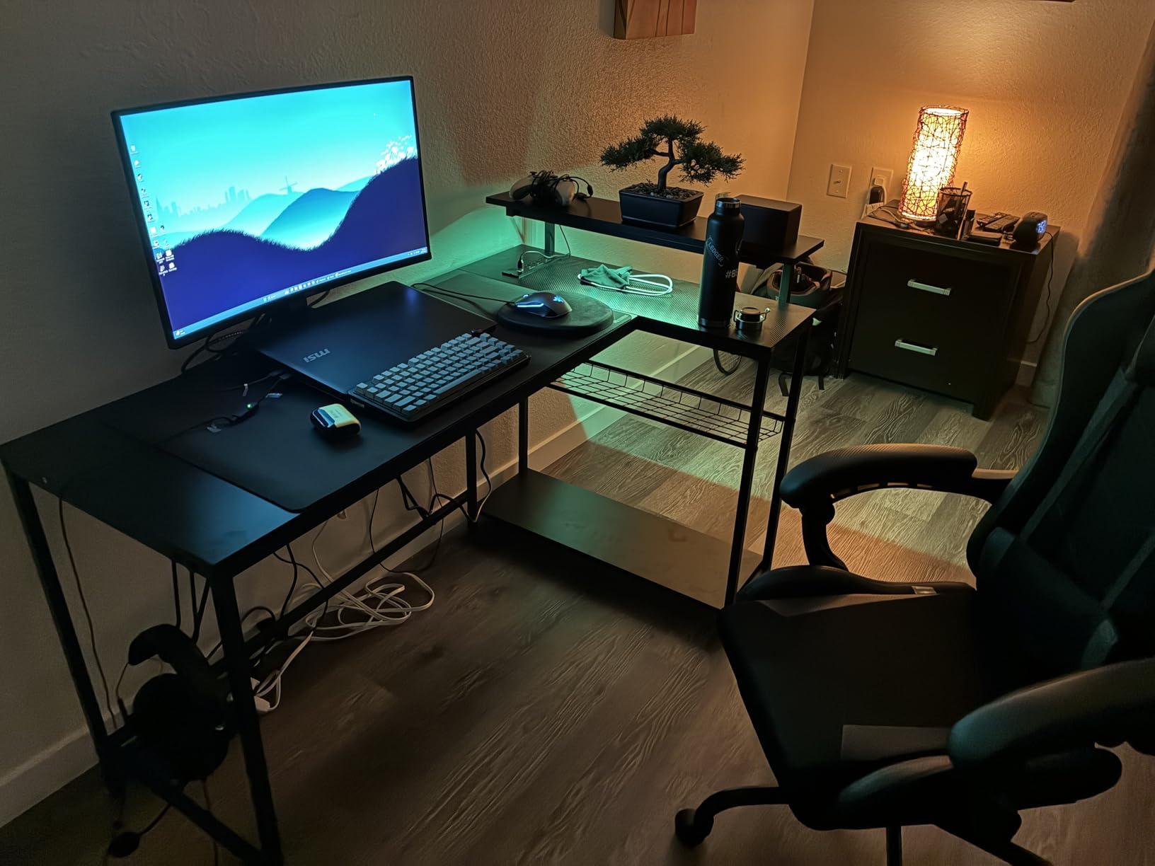 Bestier Gaming Desk with Power Outlets, 42 Bestier Gaming Desk with Power Outlets, 42