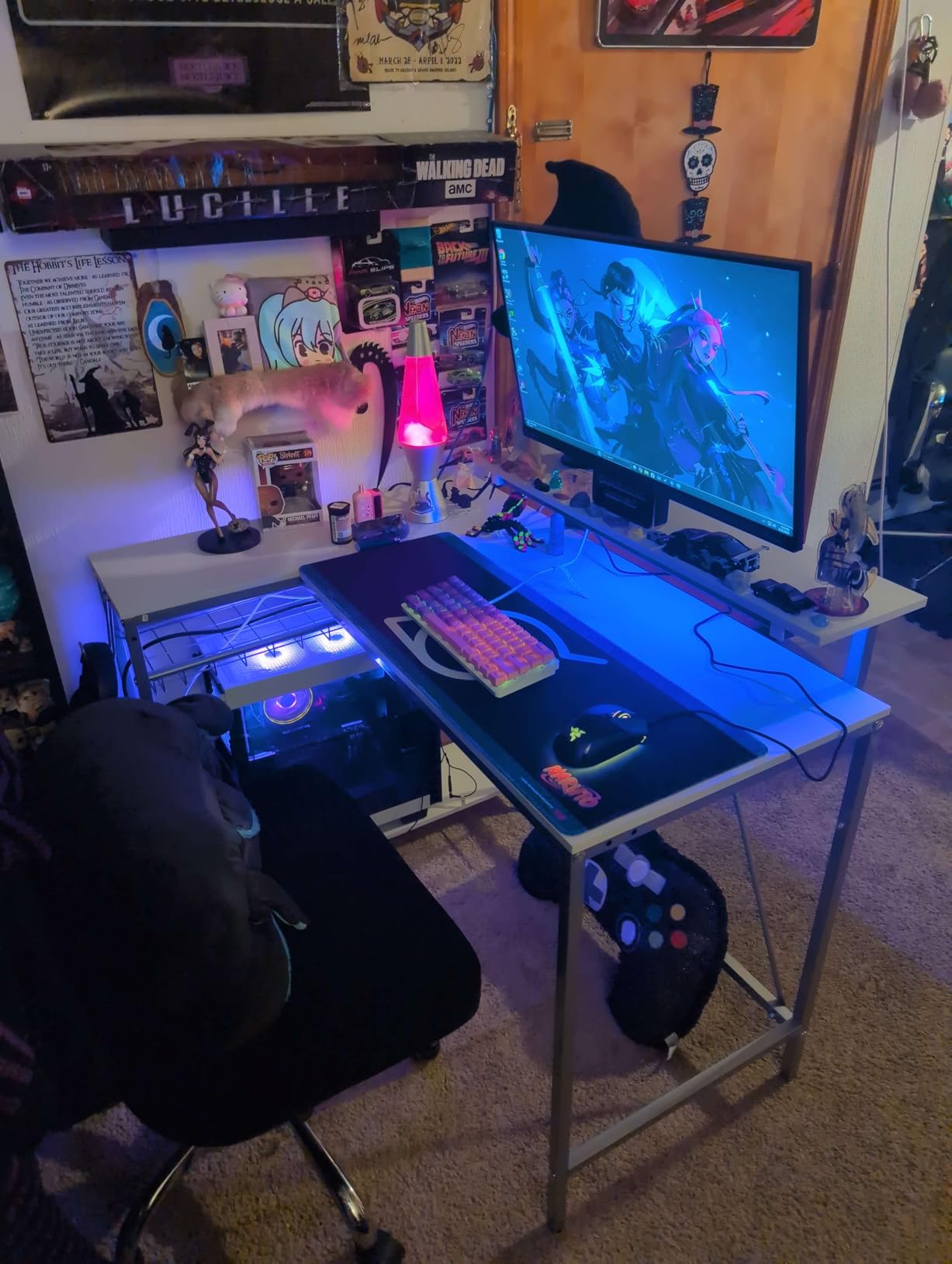 Bestier Gaming Desk with Power Outlets, 42 Bestier Gaming Desk with Power Outlets, 42