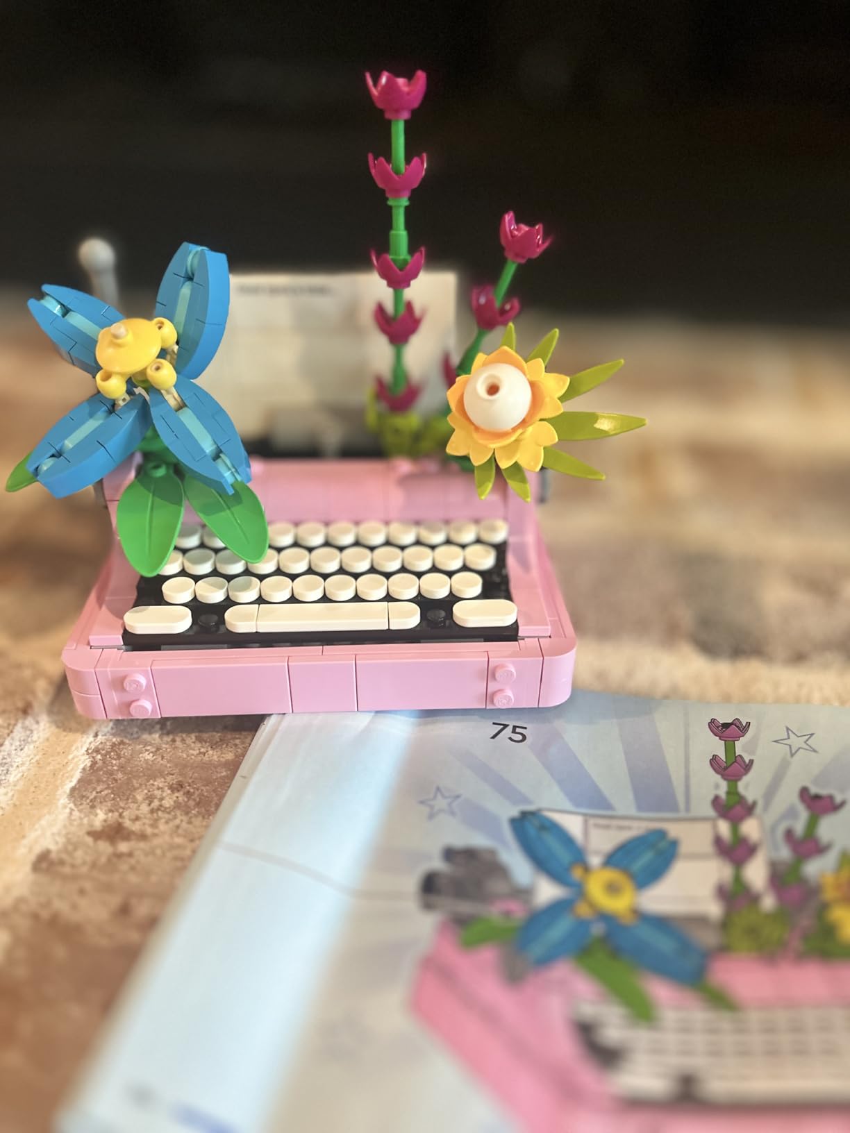 LEGO Creator 3 in 1 Typewriter with Flowers - Building Toy with 3 Building Options, Typewriter, Flowerpot with Pen & Notebook, or Keytar - Gift Idea for Birthdays - 31169 Customer Review LEGO Creator 3 in 1 Typewriter with Flowers - Building Toy with 3 Building Options, Typewriter, Flowerpot with Pen & Notebook, or Keytar - Gift Idea for Birthdays - 31169 - Customer Photo 1
