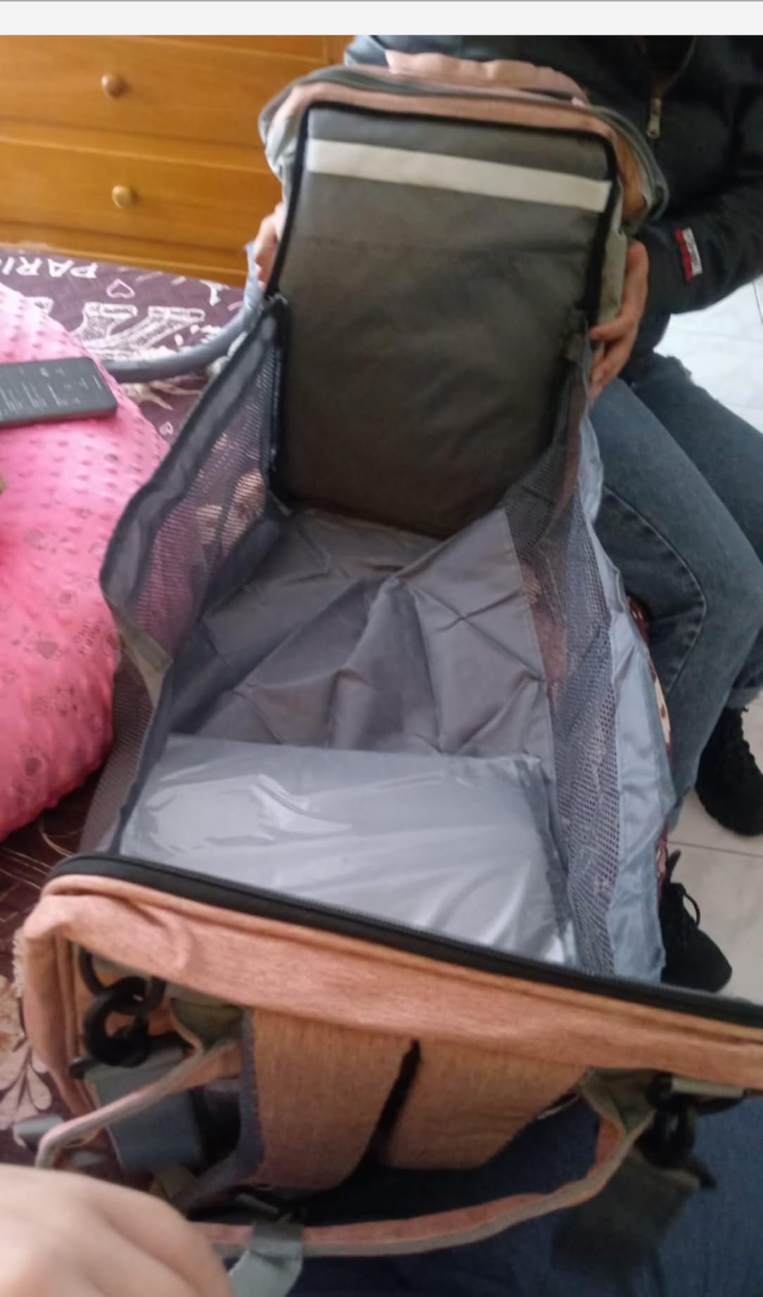 Jeryswet Baby Diaper Bags with Changing Station, Waterproof Large Capacity Diaper Bag Backpack for Moms Dads with USB Charging Port and Stroller Straps, Baby Shower Gifts, RGB Customer Review Jeryswet Baby Diaper Bags with Changing Station, Waterproof Large Capacity Diaper Bag Backpack for Moms Dads with USB Charging Port and Stroller Straps, Baby Shower Gifts, RGB - Customer Photo 1