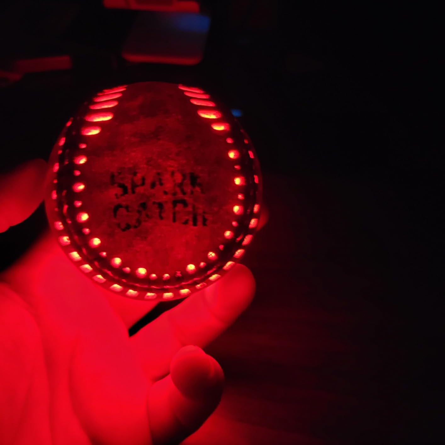 SPARK CATCH Light Up Baseball, Glow in The Dark Baseball, Sports Gear Accessories Gifts for Boys 8 9 10 11 12 13 14 15 Years Old, Kids Teens All Ages Gift Ideas Customer Review SPARK CATCH Light Up Baseball, Glow in The Dark Baseball, Sports Gear Accessories Gifts for Boys 8 9 10 11 12 13 14 15 Years Old, Kids Teens All Ages Gift Ideas - Customer Photo 1