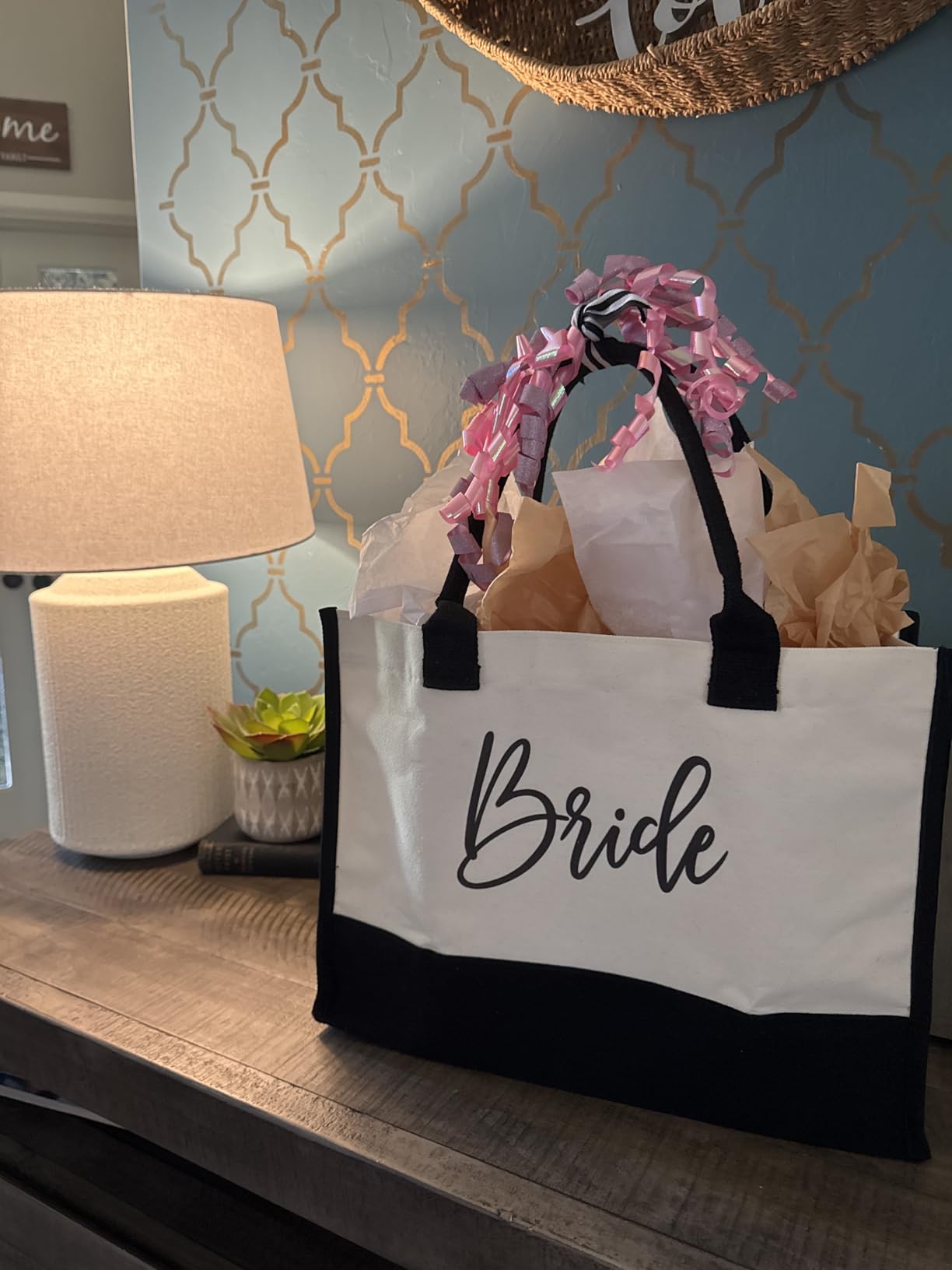 Bridal Shower Gifts–7-Piece Birde Gift Set with Tumbler, Tote, Slippers, Makeup Bag & More-Gift for Bride to be– Bachelorette Gifts for Her-Bridal Shower Decorations Customer Review Bridal Shower Gifts–7-Piece Birde Gift Set with Tumbler, Tote, Slippers, Makeup Bag & More-Gift for Bride to be– Bachelorette Gifts for Her-Bridal Shower Decorations - Customer Photo 1