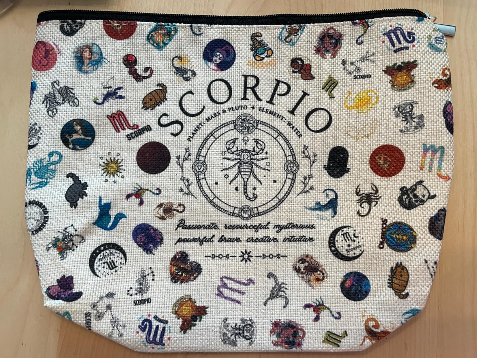 Capricorn Gifts for Women, Capricorn Zodiac Cosmetics Bag, Travel Makeup Bags, Capricorn Birthday Gifts for Women & Astrology Lovers Customer Review Capricorn Gifts for Women, Capricorn Zodiac Cosmetics Bag, Travel Makeup Bags, Capricorn Birthday Gifts for Women & Astrology Lovers - Customer Photo 2