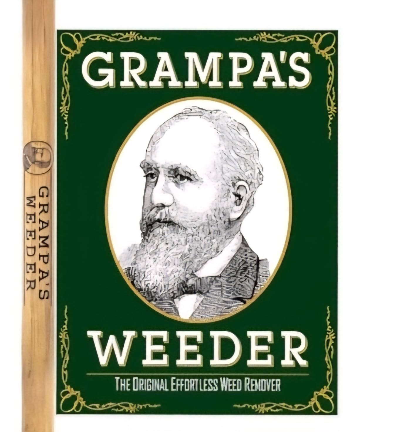 Grampa's Weeder - The Original Stand Up Weed Puller Tool with Long Handle - Made with Real Bamboo & 4-Claw Steel Head Design - Easily Remove Weeds Without Bending, Pulling, or Kneeling. Customer Review Grampa's Weeder - The Original Stand Up Weed Puller Tool with Long Handle - Made with Real Bamboo & 4-Claw Steel Head Design - Easily Remove Weeds Without Bending, Pulling, or Kneeling. - Customer Photo 1