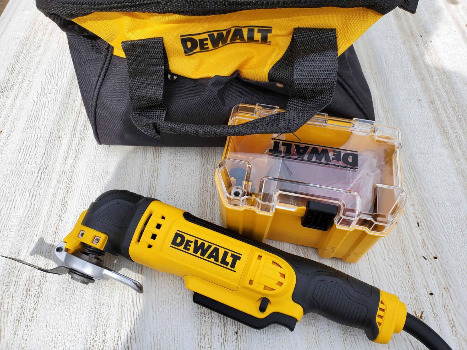 DEWALT Oscillating Tool, 3-Amp, Corded, Includes Wood Blades, Sandpaper and Tool Bag (DWE315K) Customer Review DEWALT Oscillating Tool, 3-Amp, Corded, Includes Wood Blades, Sandpaper and Tool Bag (DWE315K) - Customer Photo 1