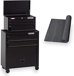 CRAFTSMAN Tool Chest Combo with Drawer Liner Roll, 26-Inch, Rolling, 5 Drawer, Black (CMST82763BK) Customer Review CRAFTSMAN Tool Chest Combo with Drawer Liner Roll, 26-Inch, Rolling, 5 Drawer, Black (CMST82763BK) - Customer Photo 1