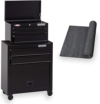 CRAFTSMAN Tool Chest Combo with Drawer Liner Roll, 26-Inch, Rolling, 5 Drawer, Black (CMST82763BK) Customer Review CRAFTSMAN Tool Chest Combo with Drawer Liner Roll, 26-Inch, Rolling, 5 Drawer, Black (CMST82763BK) - Customer Photo 3