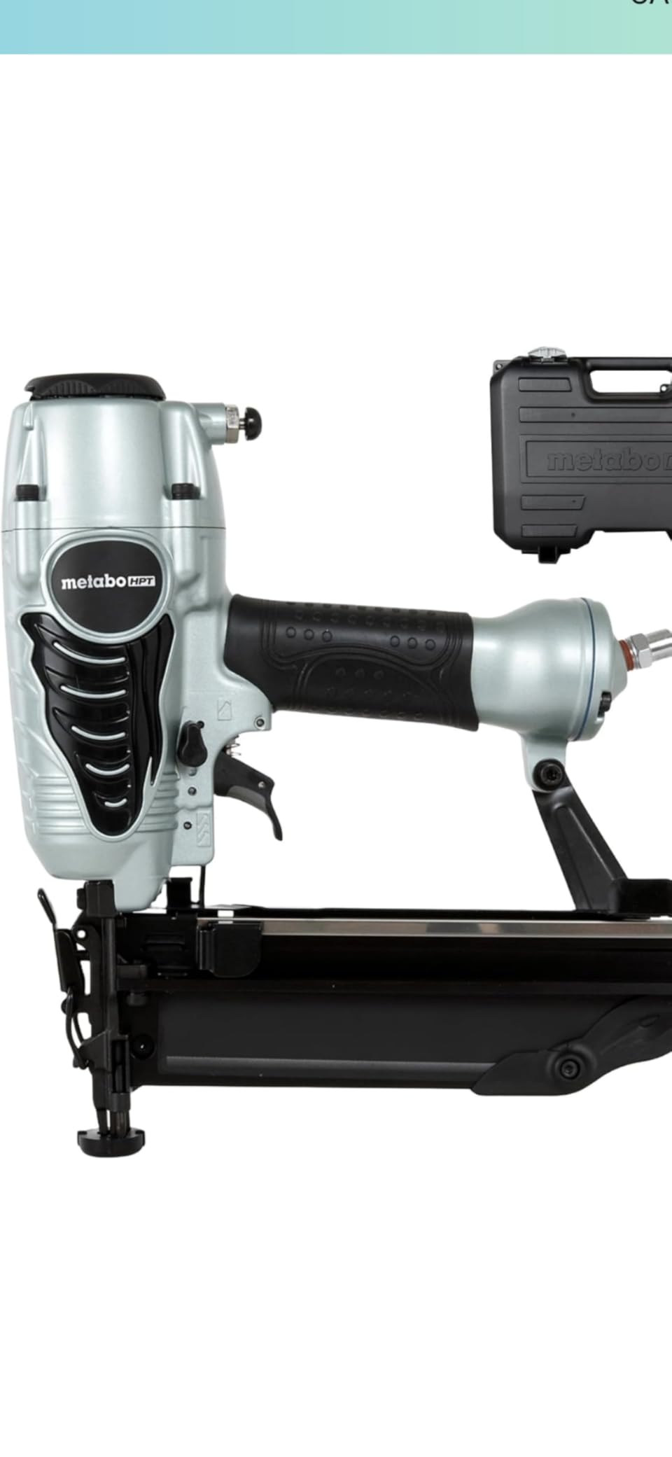 Metabo HPT Finish Nailer with Air Duster, Pro-Preferred Pneumatic Power Nailers, Ideal for Molding, Chair Rail, and Cabinetry, Lightweight 3.7 lbs, 16 Gauge, 1â³ to 2-1/2â³ Finish Nails, NT65M2S Customer Review Metabo HPT Finish Nailer with Air Duster, Pro-Preferred Pneumatic Power Nailers, Ideal for Molding, Chair Rail, and Cabinetry, Lightweight 3.7 lbs, 16 Gauge, 1â³ to 2-1/2â³ Finish Nails, NT65M2S - Customer Photo 1