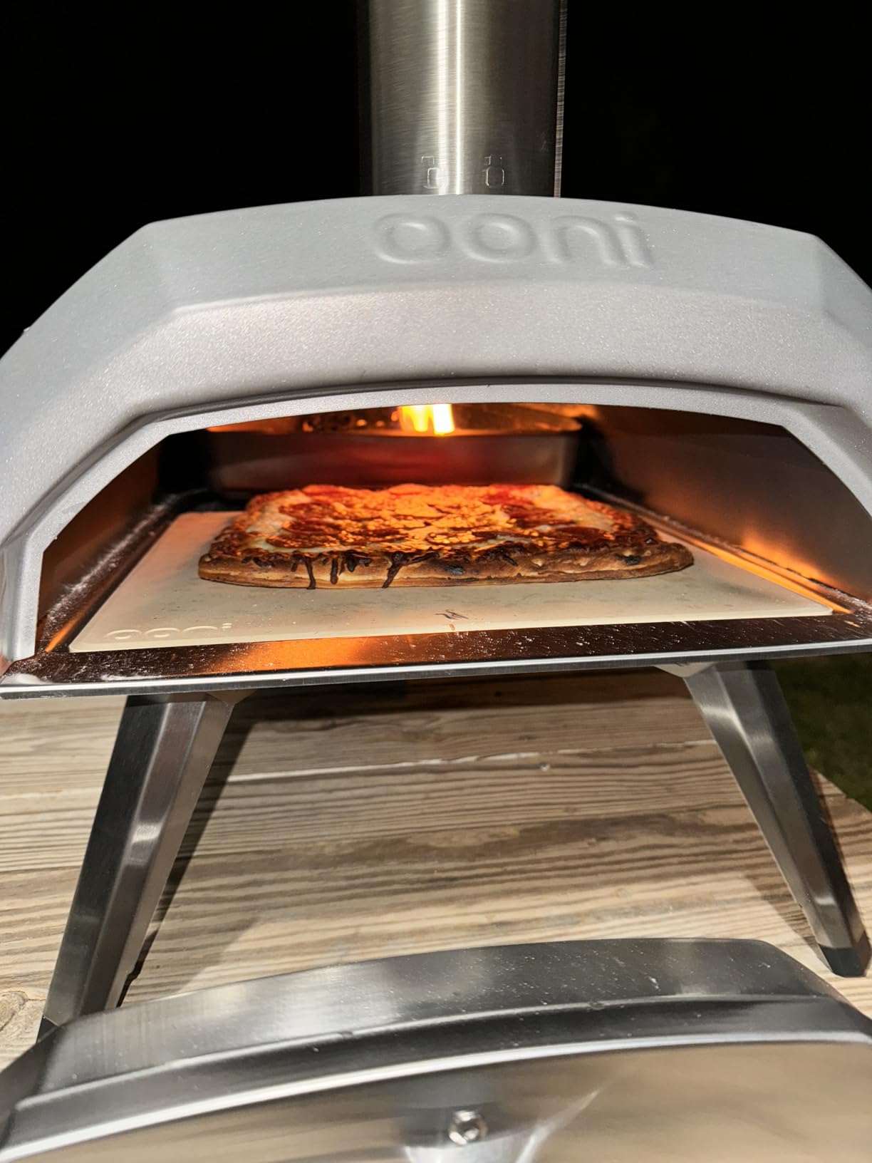 Ooni Karu 12 Multi-Fuel Outdoor Pizza Oven â 12 Inch Pizzas in 60 Seconds - Portable Wood and Gas Fired Pizza Oven with Pizza Stone, Dual Fuel Ooni Pizza Oven - Customer Photo 1