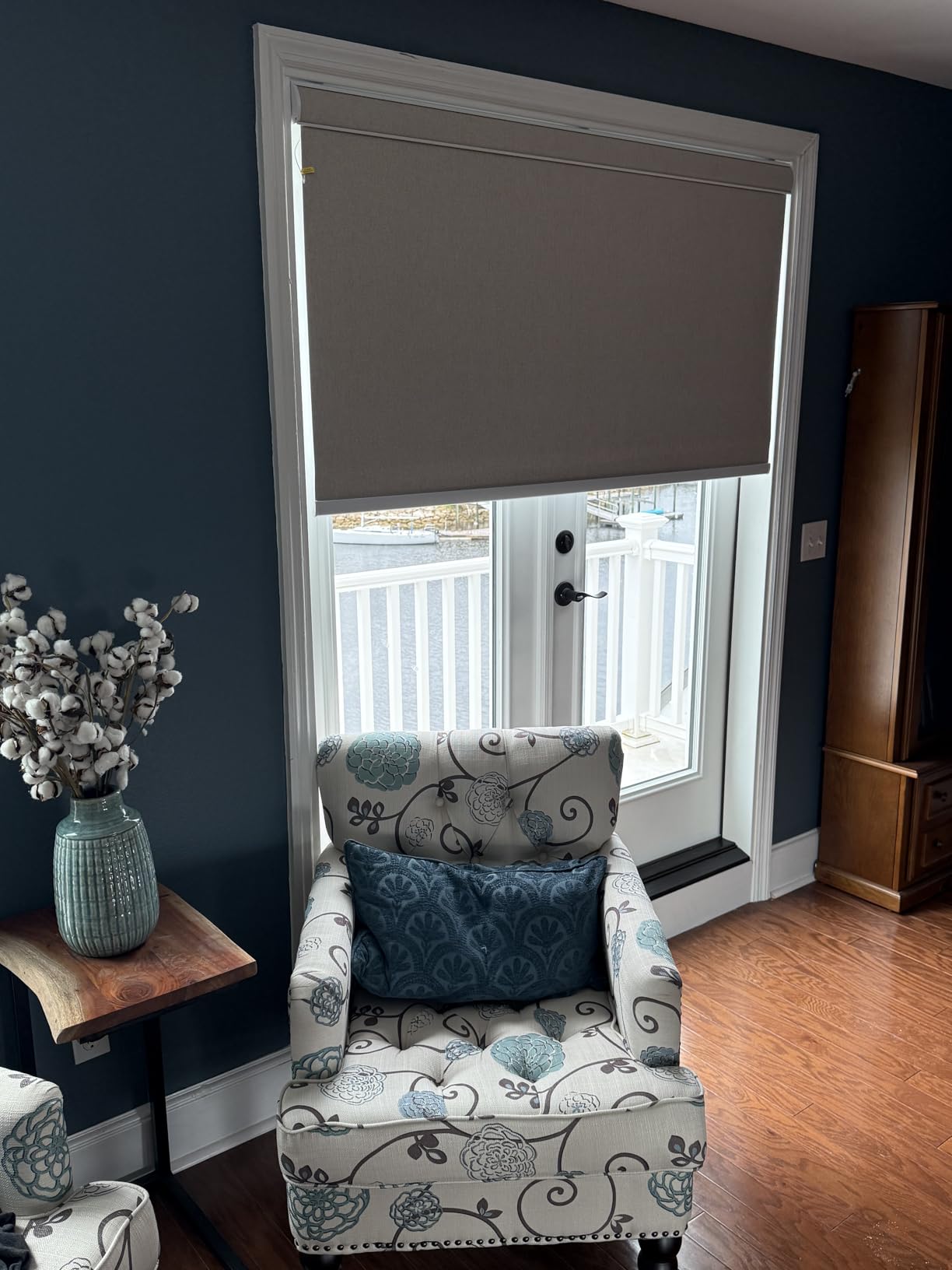 Kincmo Motorized Blinds with Remote,100% Blackout Motorized Roller Shades Work with Apple Homekit,Alexa,Google, Custom Electric Blinds with App,Voice Control (Linen White) Customer Review Kincmo Motorized Blinds with Remote,100% Blackout Motorized Roller Shades Work with Apple Homekit,Alexa,Google, Custom Electric Blinds with App,Voice Control (Linen White) - Customer Photo 2