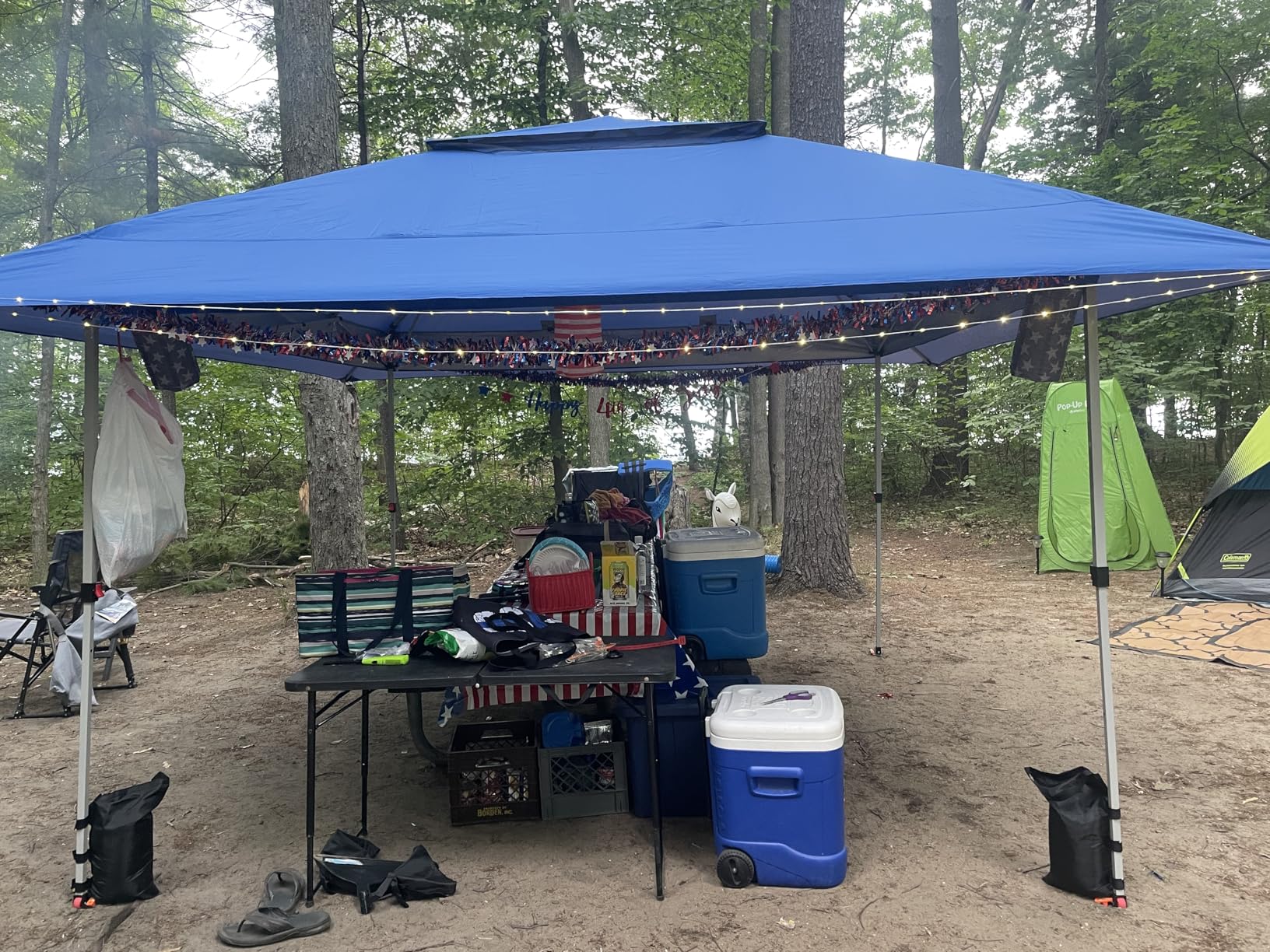 CROWN SHADES 13x13 Pop Up Gazebo, Canopy Tent, Gazebos on Clearance - Outdoor Gazebo for Backyard & Patio Furniture - Carpa Pop Up Tent with Wheeled STO-N-Go Cover Bag (Beige & Coffee) Customer Review CROWN SHADES 13x13 Pop Up Gazebo, Canopy Tent, Gazebos on Clearance - Outdoor Gazebo for Backyard & Patio Furniture - Carpa Pop Up Tent with Wheeled STO-N-Go Cover Bag (Beige & Coffee) - Customer Photo 2