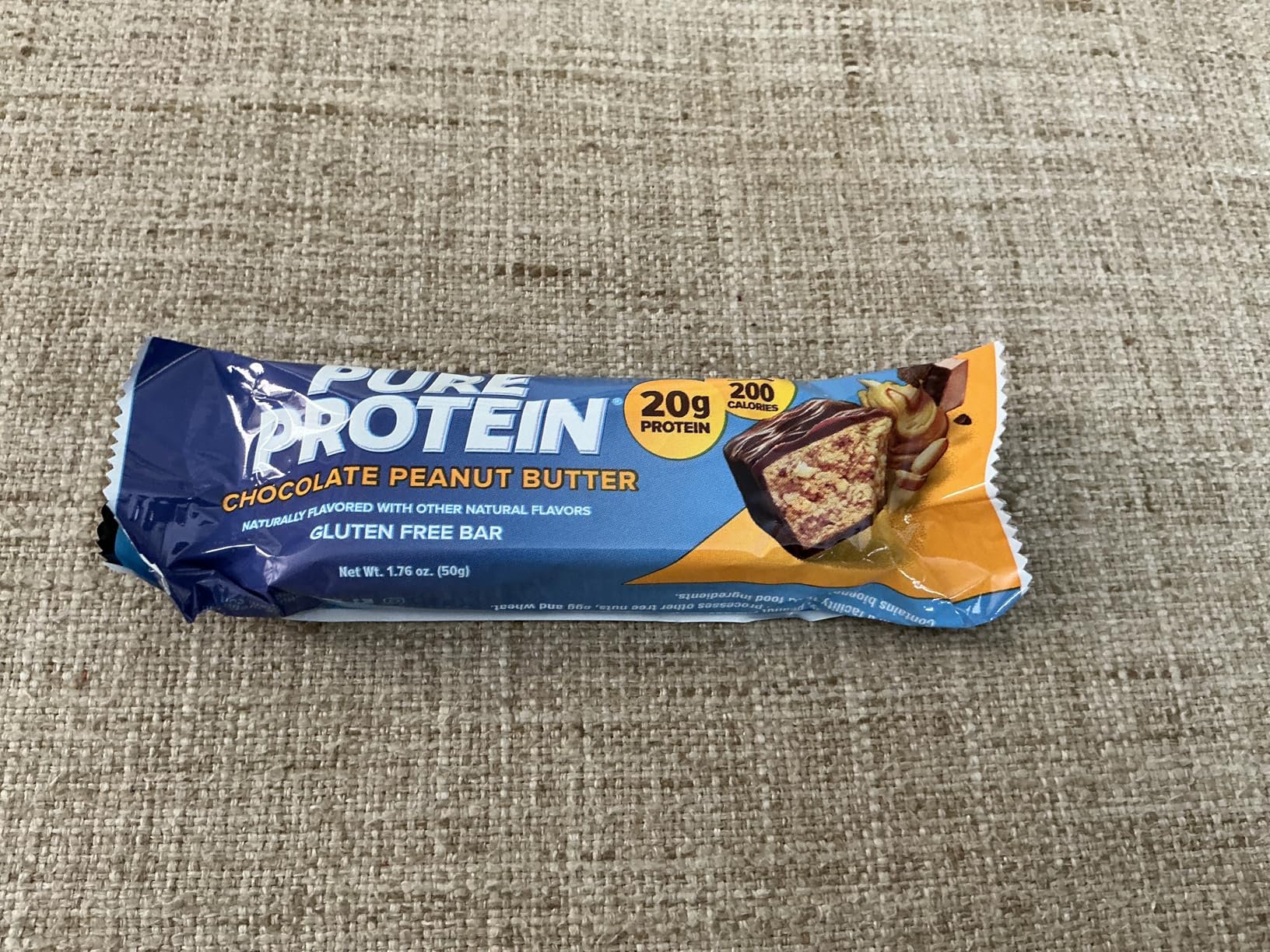 Pure Protein Chocolate Peanut Butter Protein Bars - 20g Protein, 3g Sugar, 190 Calories (12 count) Low Sugar High Protein Snack, Gluten Free customer photo 1
