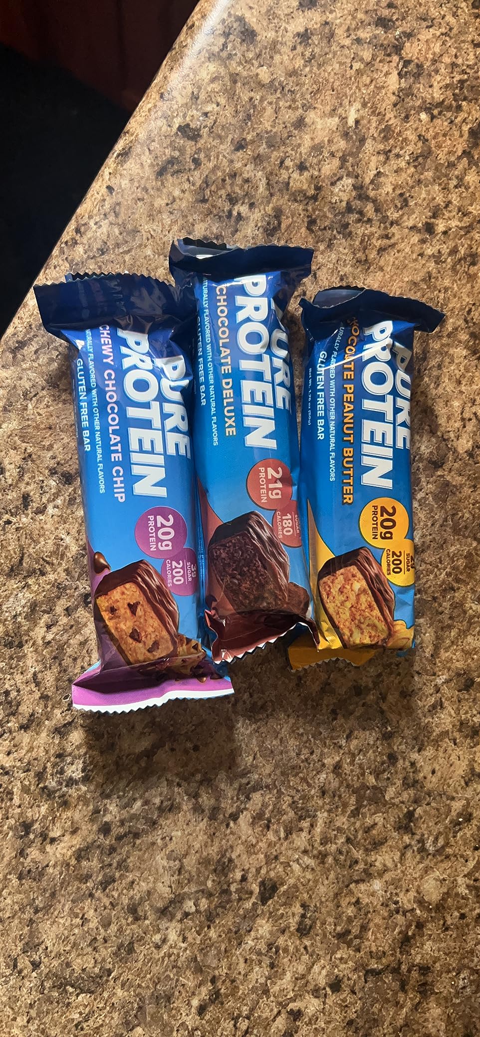 Pure Protein Bars, High Protein, Nutritious Snacks to Support Energy, Low Sugar, Gluten Free, Variety Pack, 1.76oz, 18 Pack customer photo 1