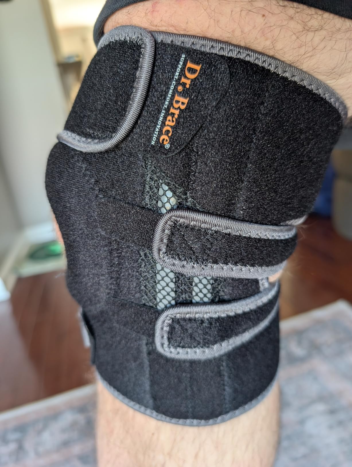 DR. BRACE ELITE Knee Brace with Side Stabilizers & Patella Gel Pads for Maximum Knee Pain Support and fast recovery for men and women-Please Check How To Size Video (Mercury, Large) customer photo 2