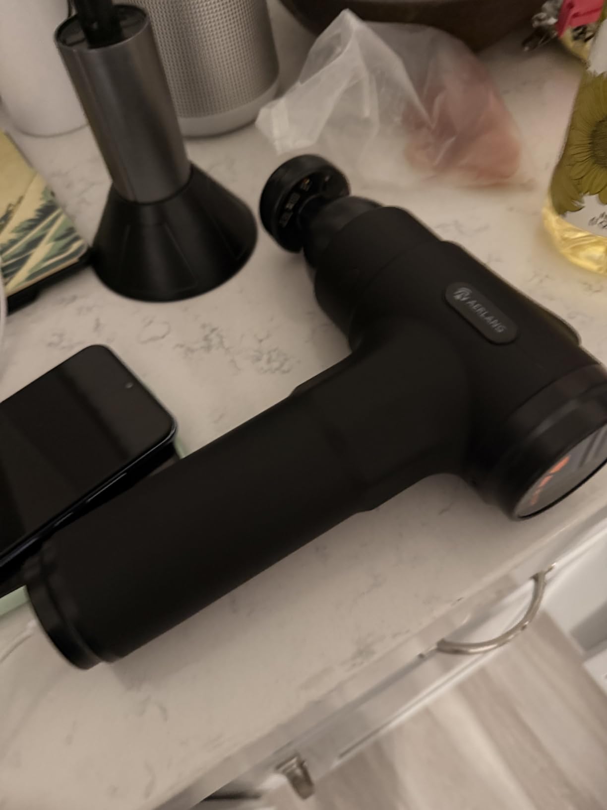 Massage Gun with Heat Massager Deep Tissue Muscle Massager, Percussion Handheld customer photo 2