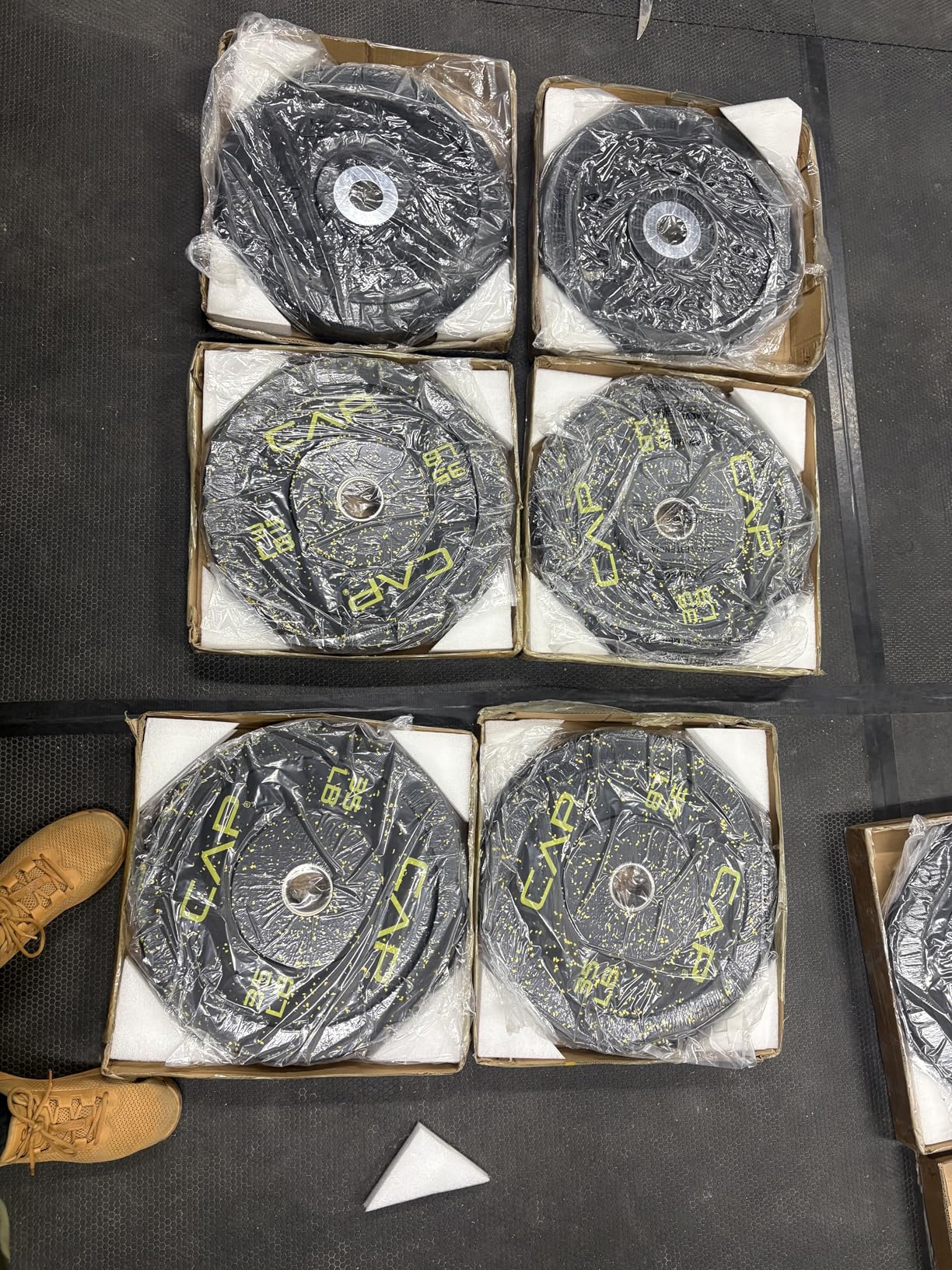 CAP 2-inch Olympic Bumper Plate Weight Set | 100-370 lbs | Multiple Colors customer photo 2