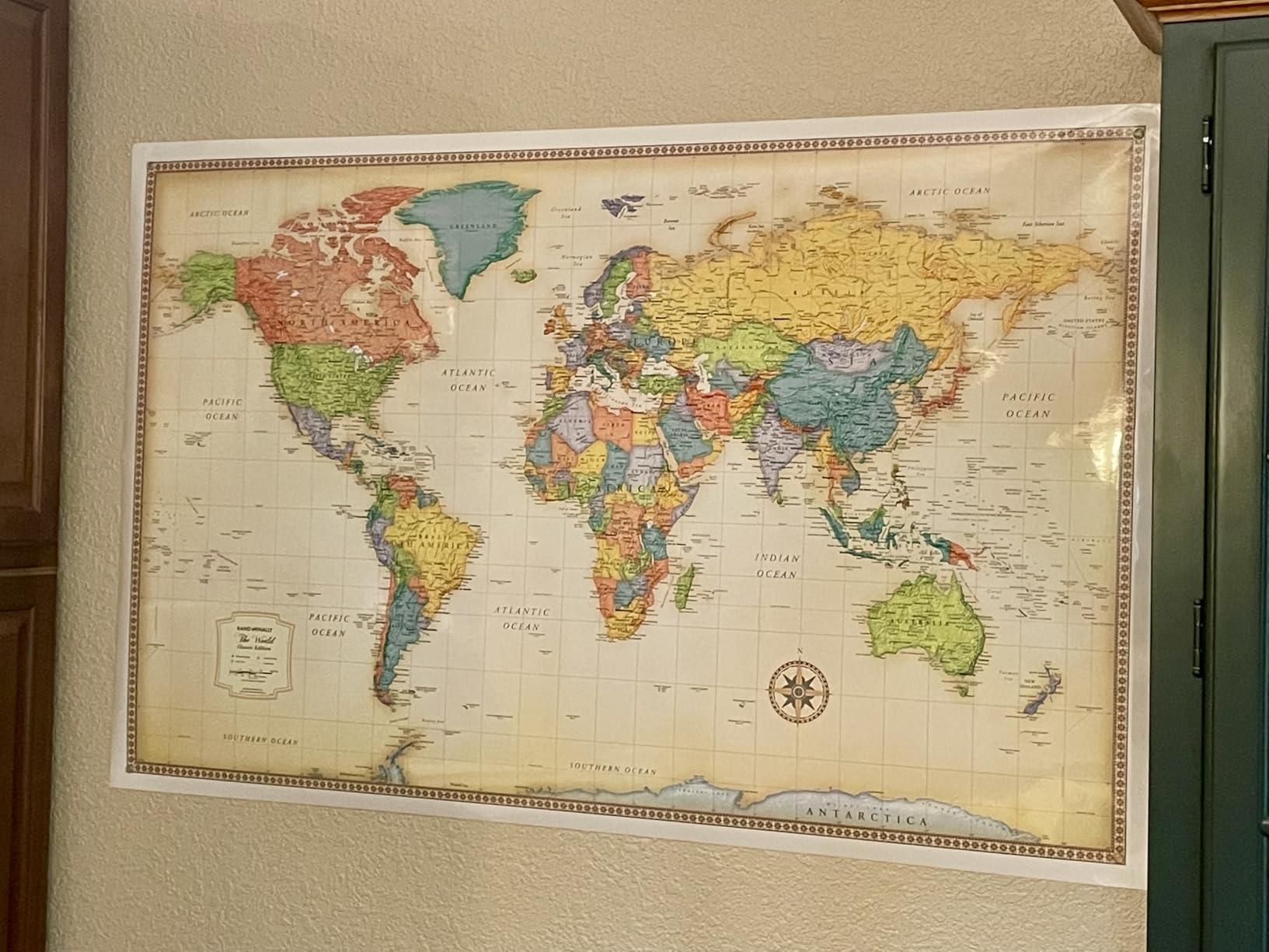 Rand McNally Classic Edition World Wall Map - 50