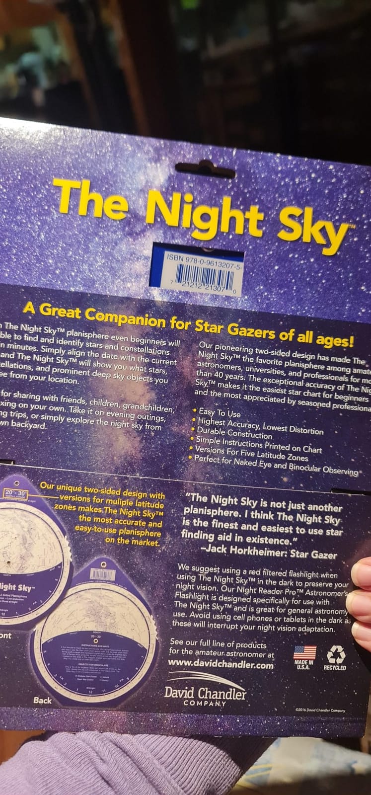 The Night Sky 30-40 (Large; North Latitude) Star Finder customer photo 1
