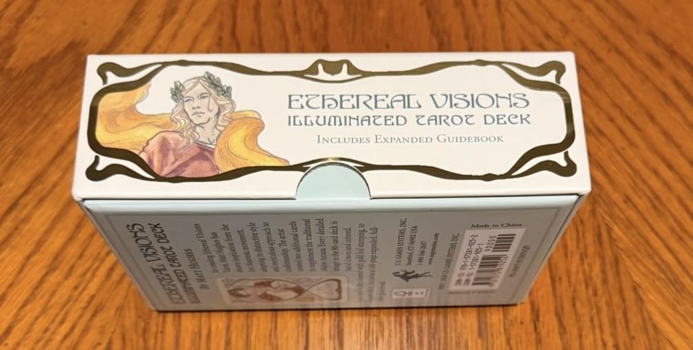 Ethereal Visions Illuminated Tarot Deck: Elegant 80-Card Art Nouveau Tarot Deck with Gold Foil, Full-Color 140-Page Guidebook, Hand-Drawn Illustrations - Ideal for Beginners & Collectors customer photo 1