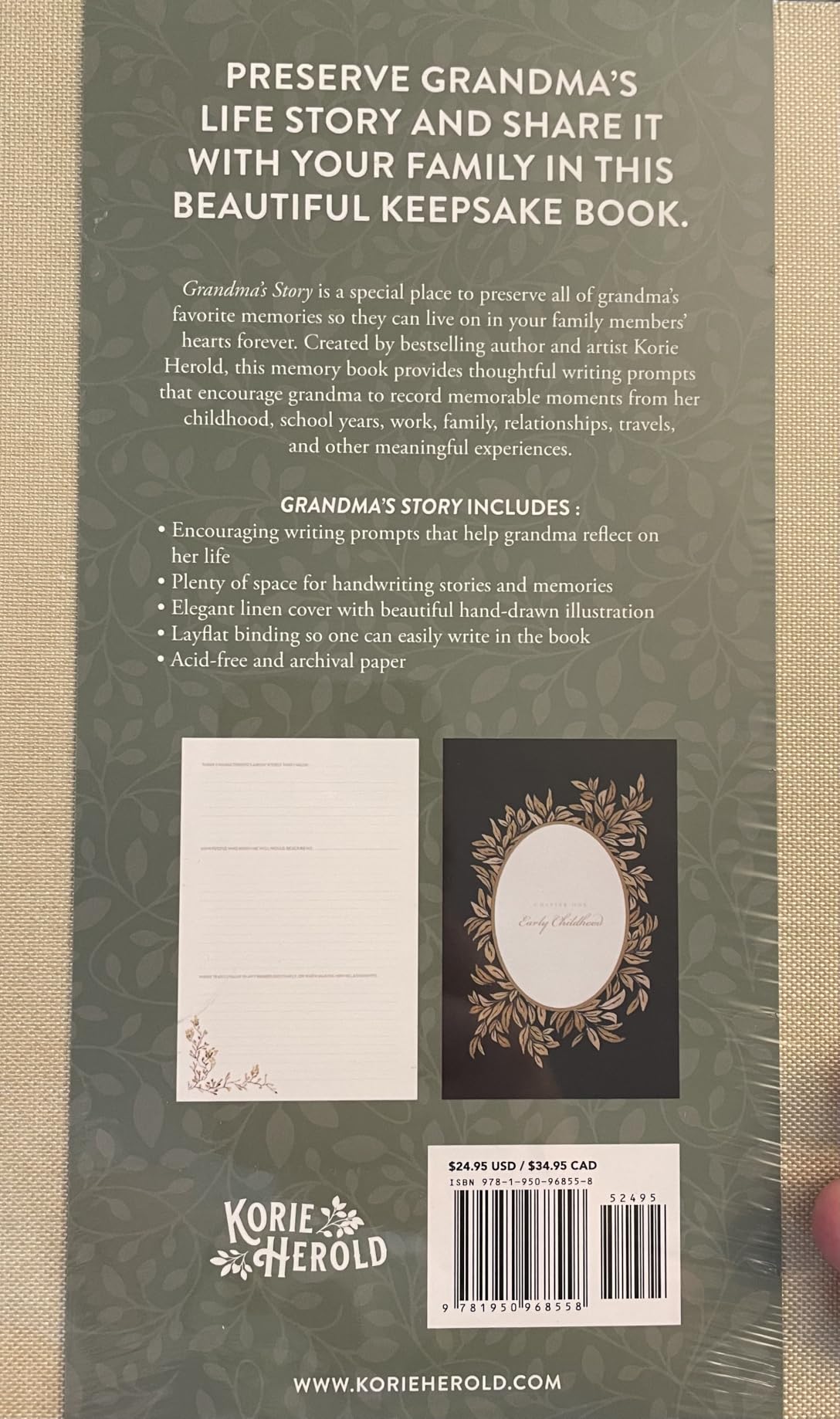 Dad's Story Journal (Linen Hardcover): A Memory and Keepsake Journal for My Family (Heirloom Story Books and Guided Journals) customer photo 1