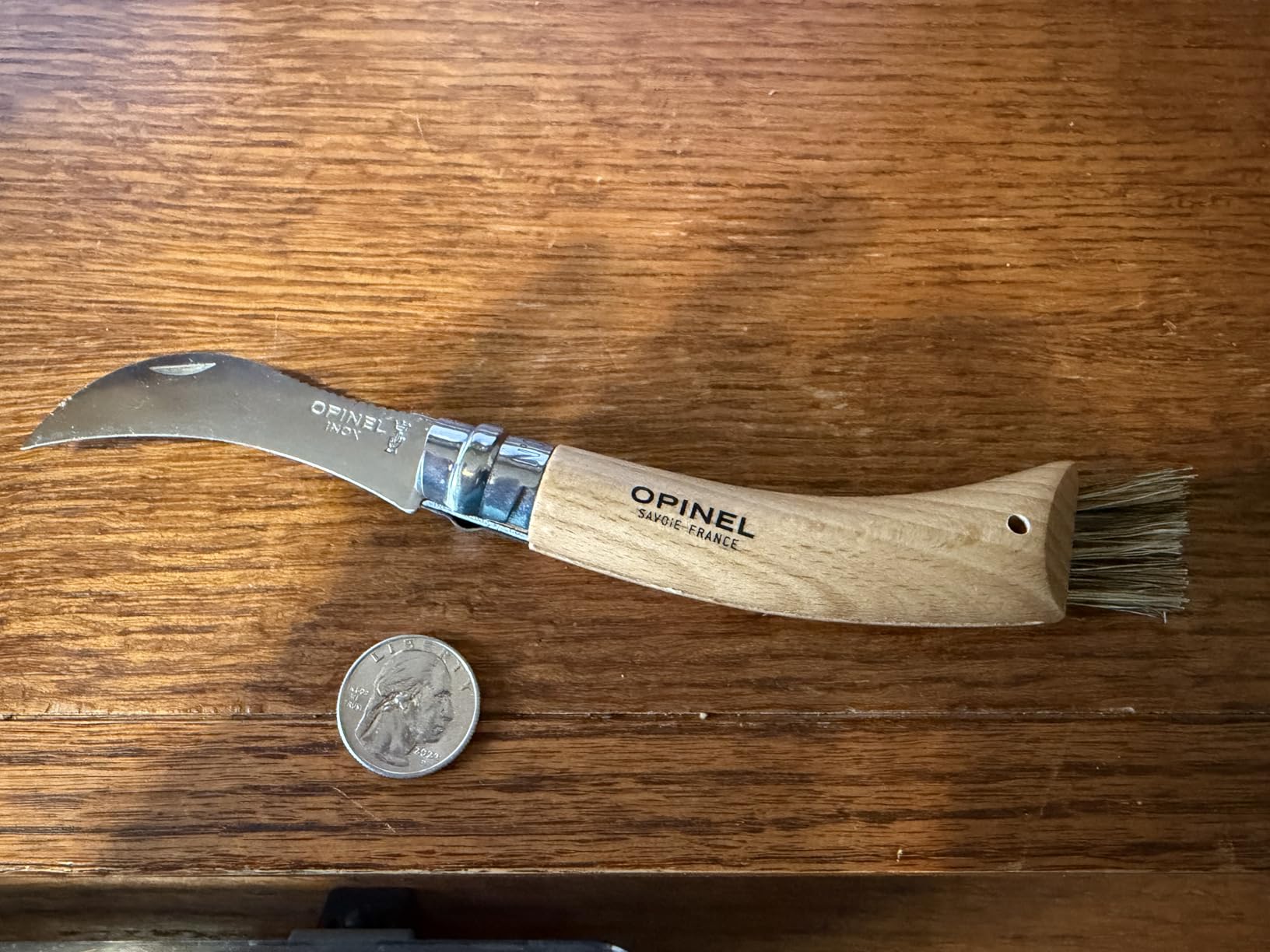 OPINEL No. 08 Mushroom Knife, Curved Stainless Steel Blade, Brush customer photo 1