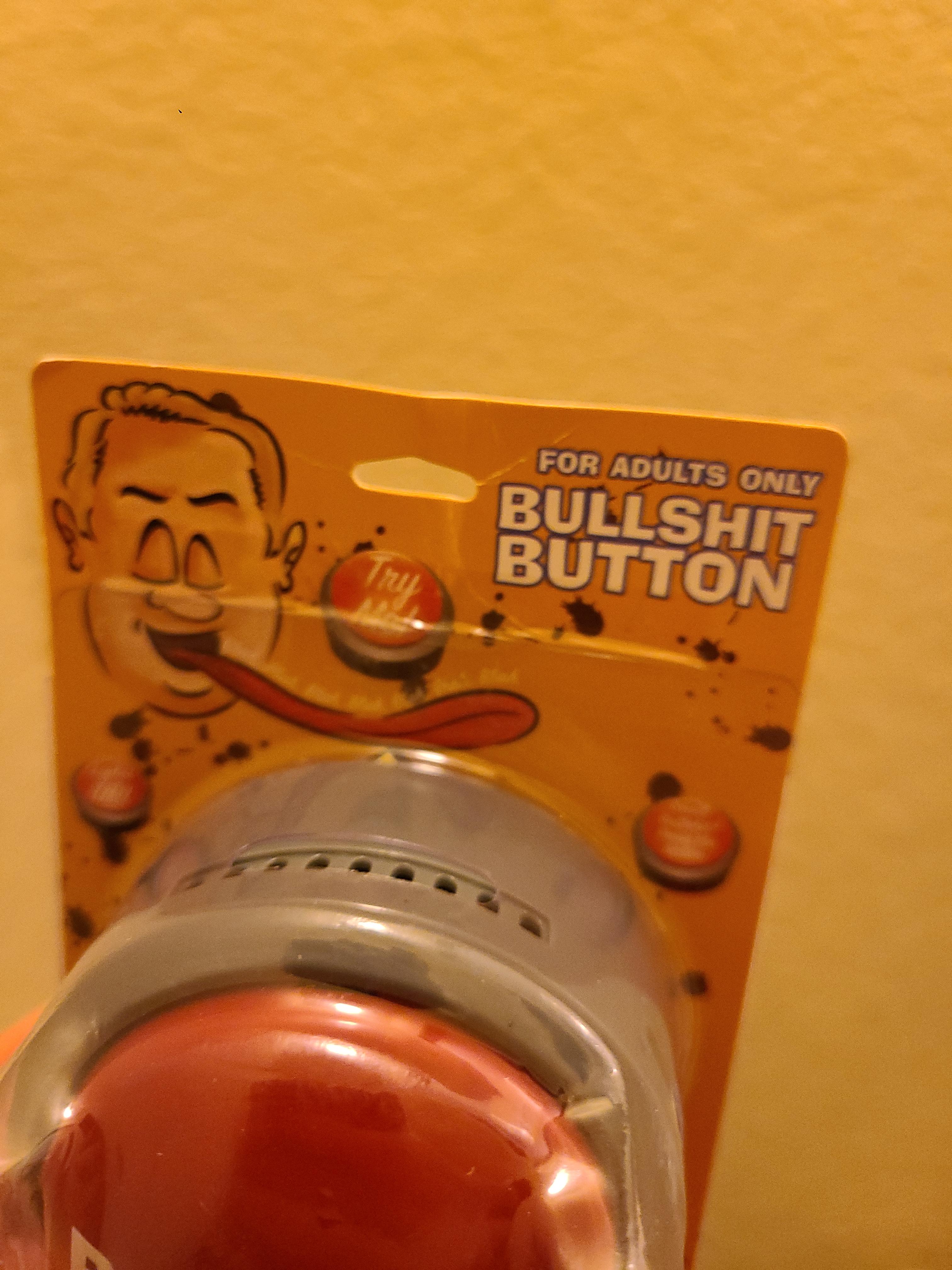 Bullshit Button - The Official Hilarious BS Button with Sound Effects & Flashing Light customer photo 2