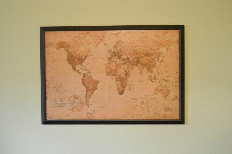 World Map Antique Art 24x36 Poster customer photo 2