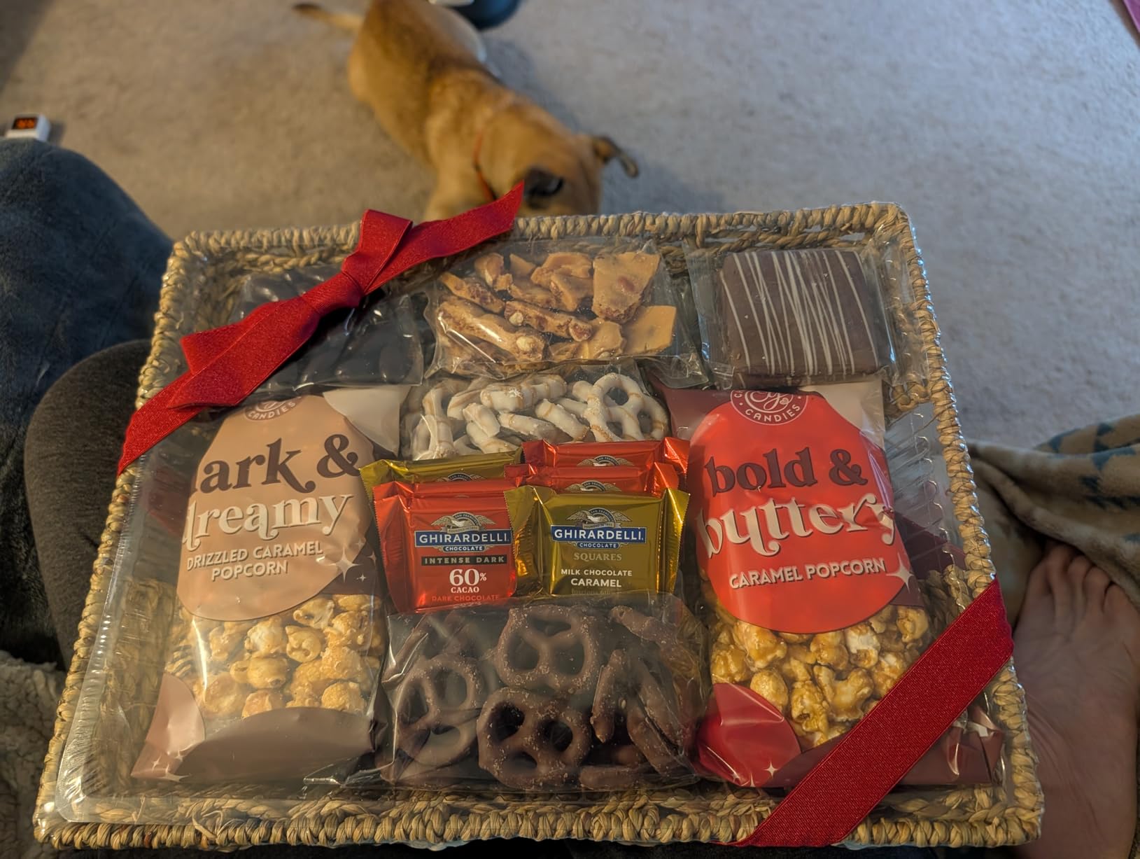 A Gift Inside Chocolate Gift Basket - Sweet Treats Gift Tray, Chocolates Gift Basket customer photo 1