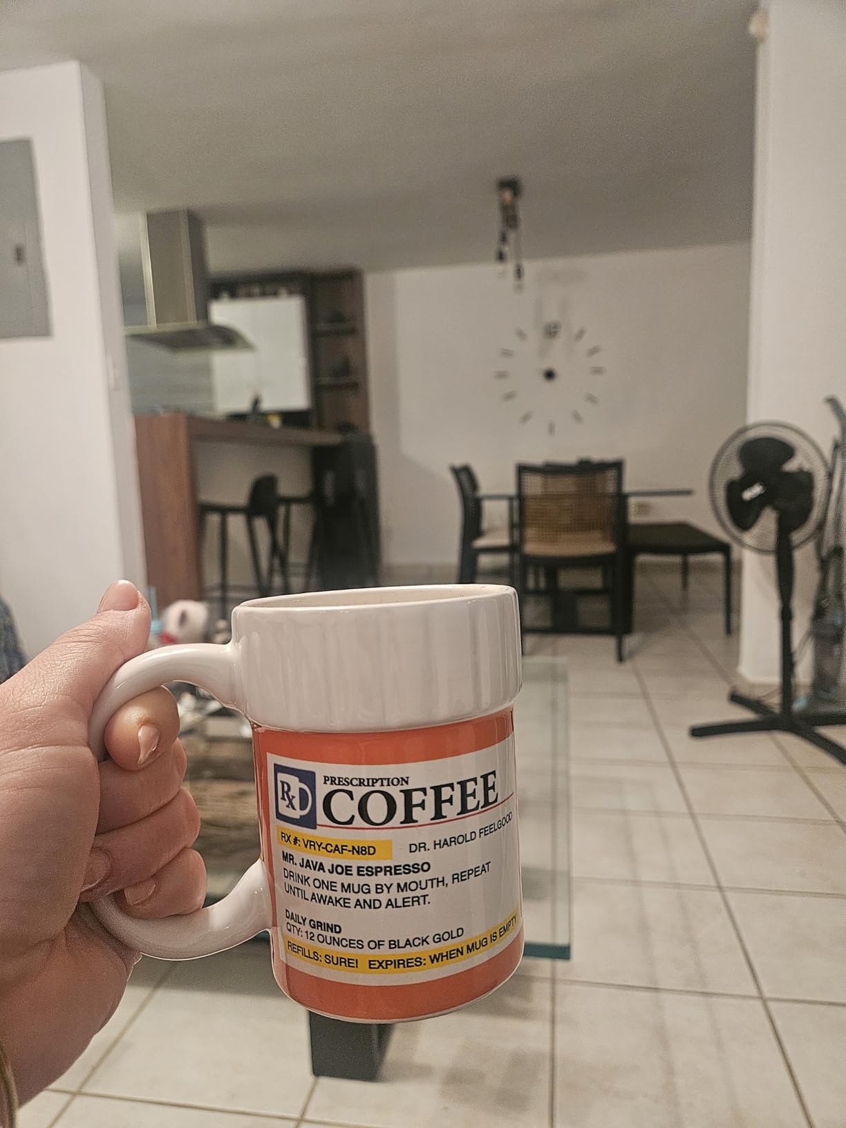 BigMouth Inc. Prescription Coffee Mug - Large Funny Prescription Coffee Cup - Unique Pharmacy Gifts - Hilarious Novelty and Gag Gifts for Doctor - Dishwasher-Safe Ceramic Pill Bottle Coffee Cup - 12oz customer photo 1