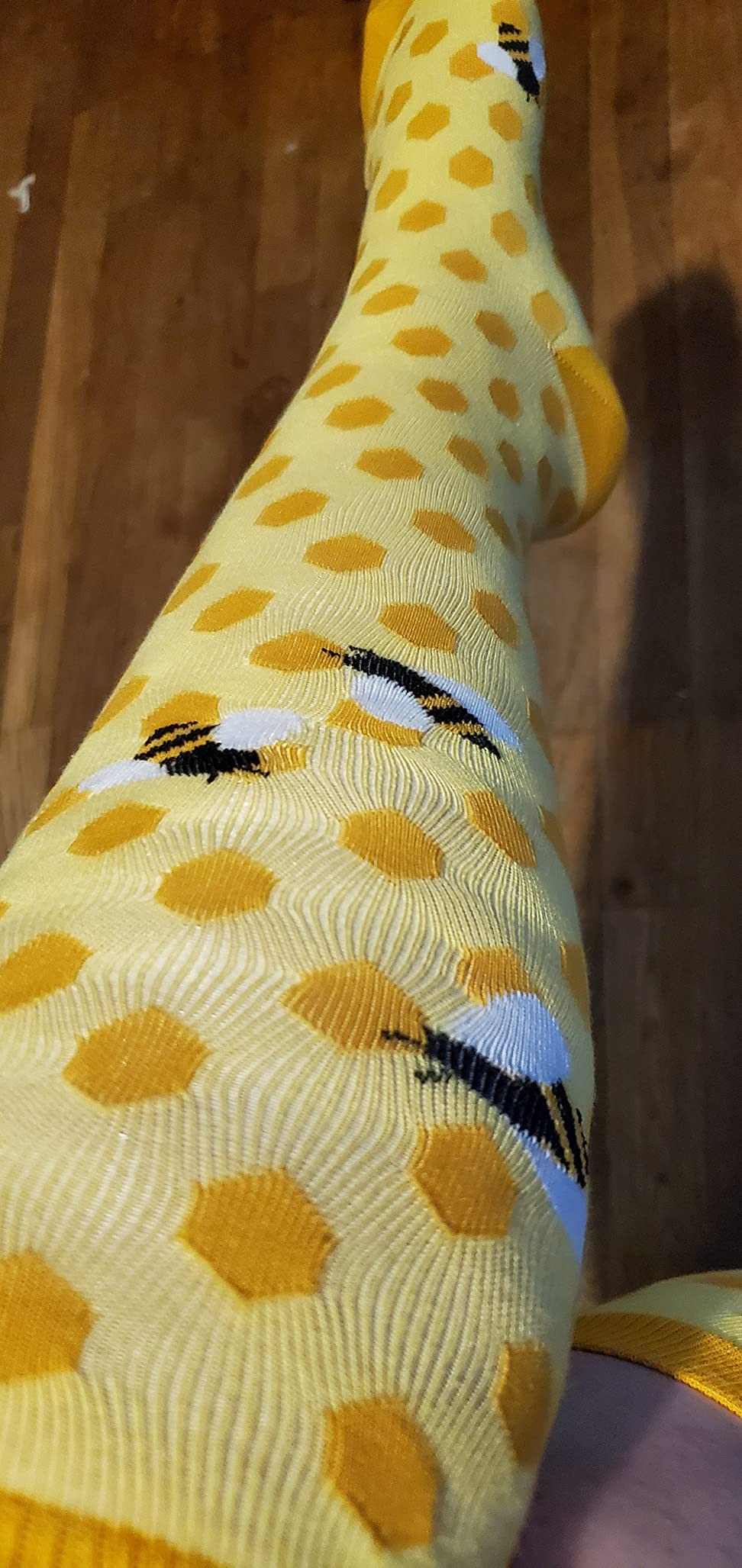 Sock It to Me Bee's Knees, Women's Novelty Knee High Socks, One Size customer photo 1