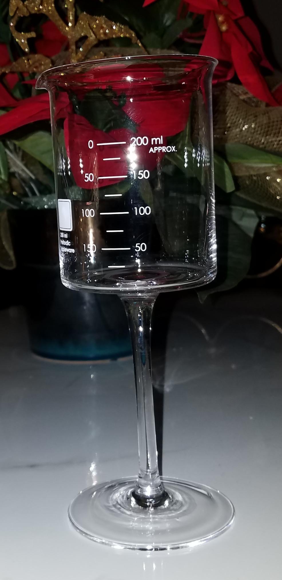 The Original Laboratory Beaker Wine Glass by Periodic Tableware (Single Glass) customer photo 1