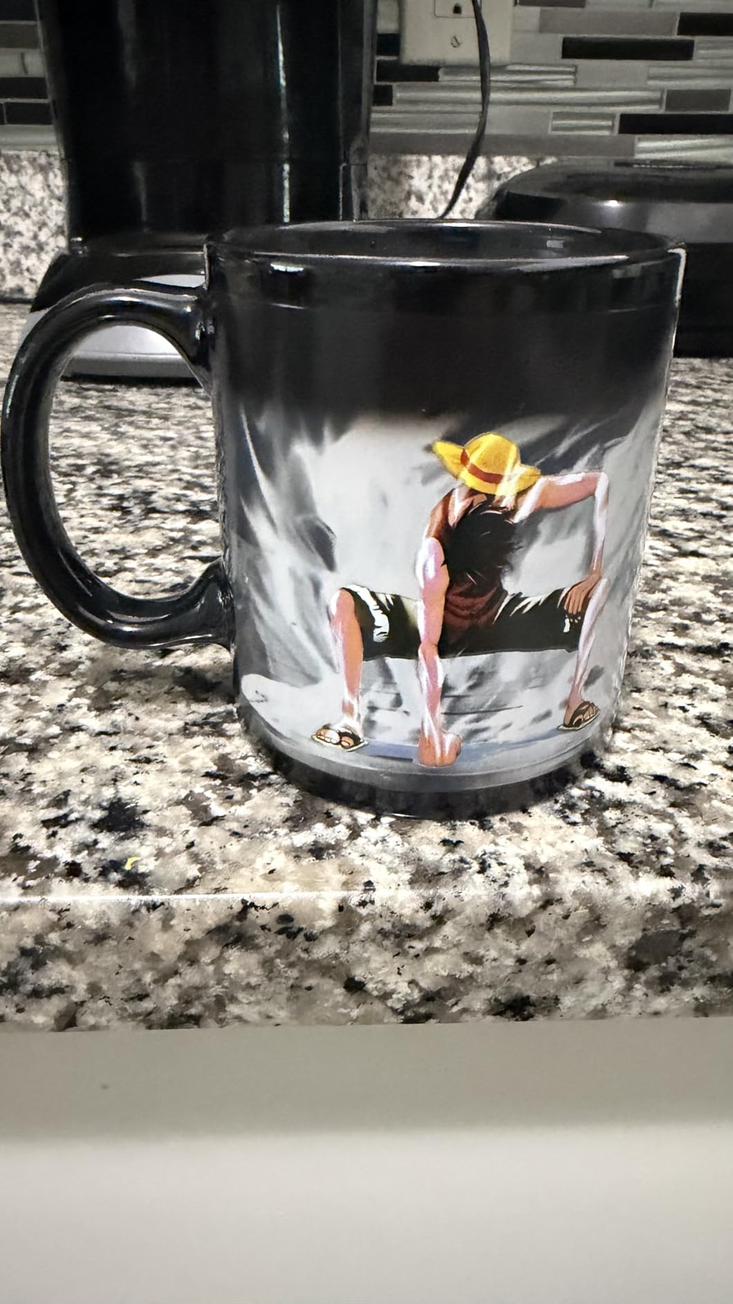 One Piece Luffy Changing Coffee Mug Heat-Sensitive Reactive Ceramic Cup Coffee Mug customer photo 1