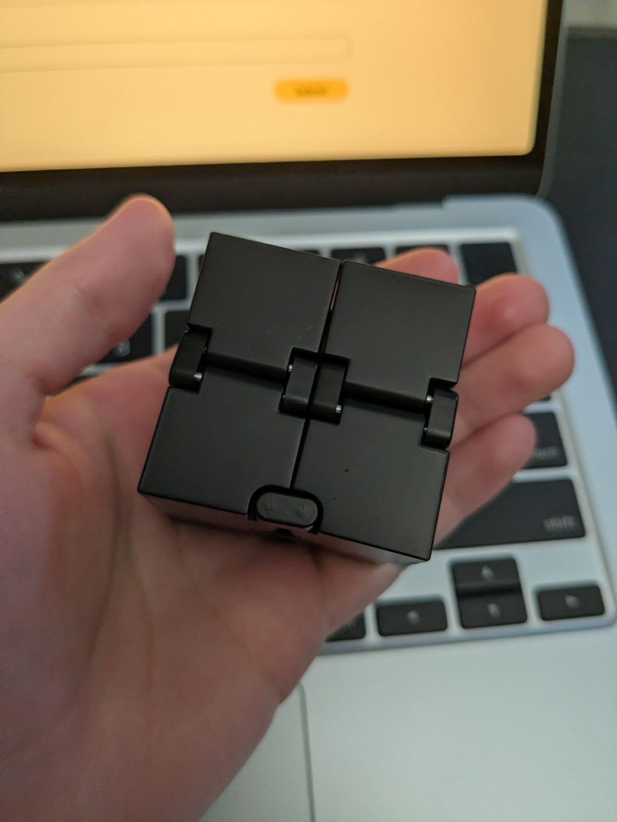 Infinity Cube Sensory Fidget Toy, EDC Fidgeting Game for Kids and Adults, Cool Mini Gadget Best for Calming and Stress Relief and Kill Time, Autism Toys Dementia Gift Stocking Stuffers customer photo 1